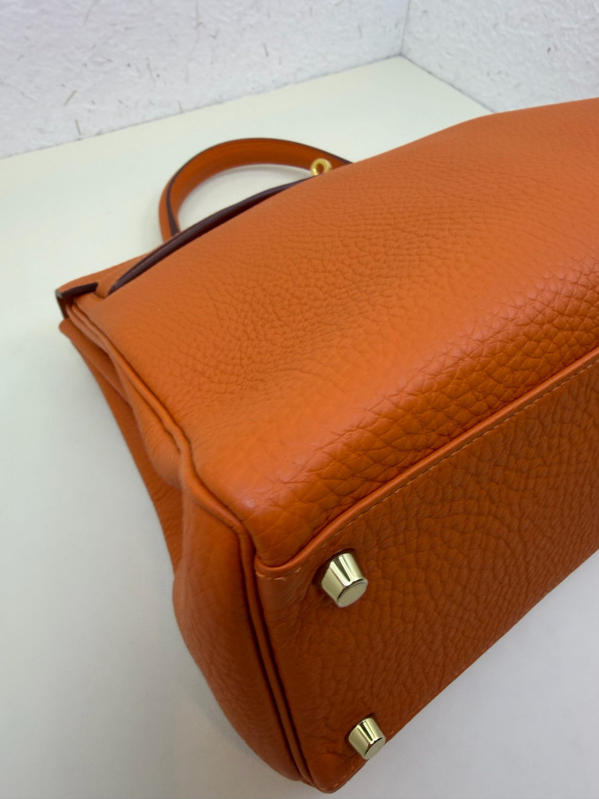 Hermes - Kelly 35 - Leather - Orange - (large)