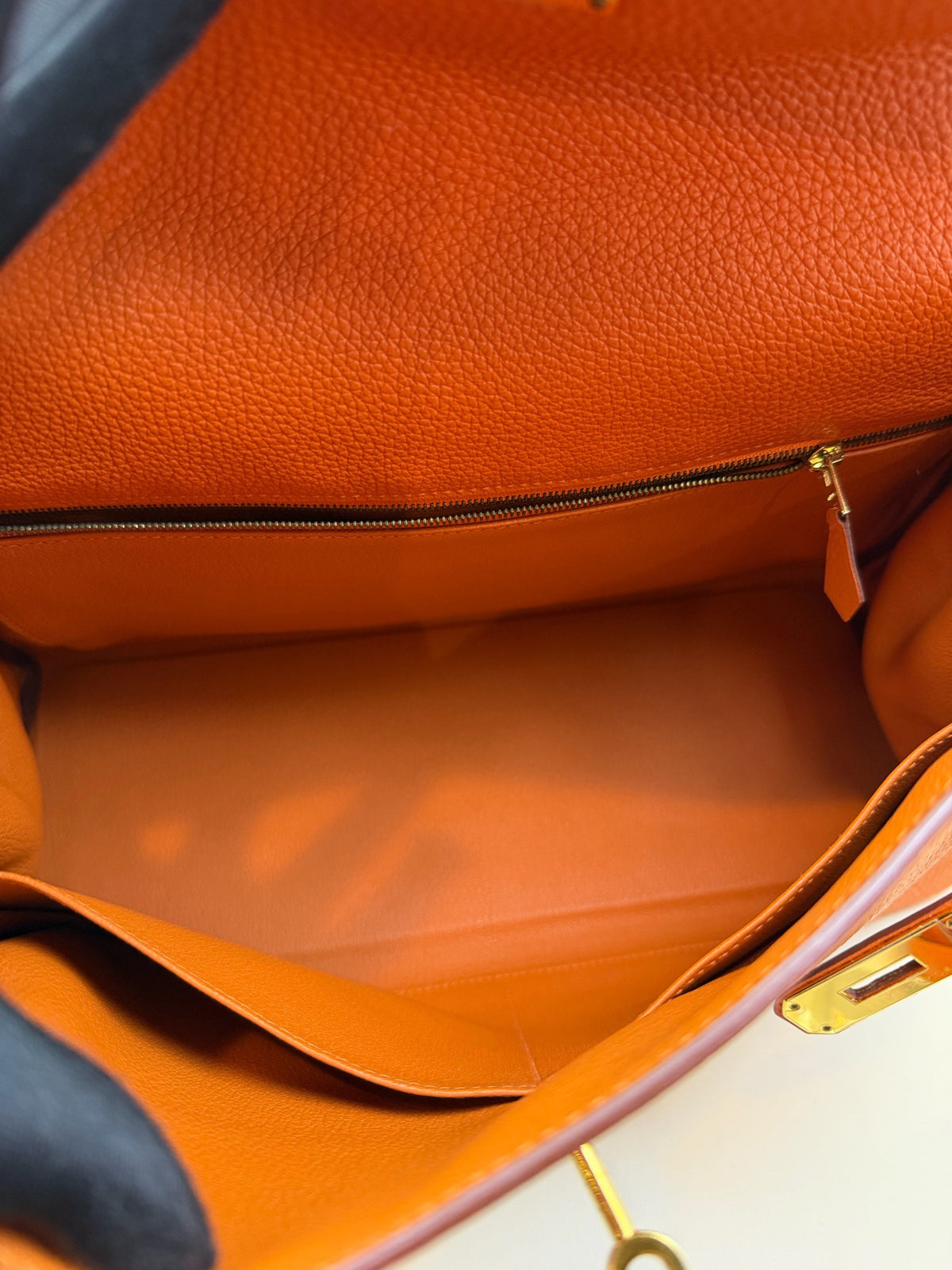 Hermes - Kelly 35 - Leather - Orange - (large)