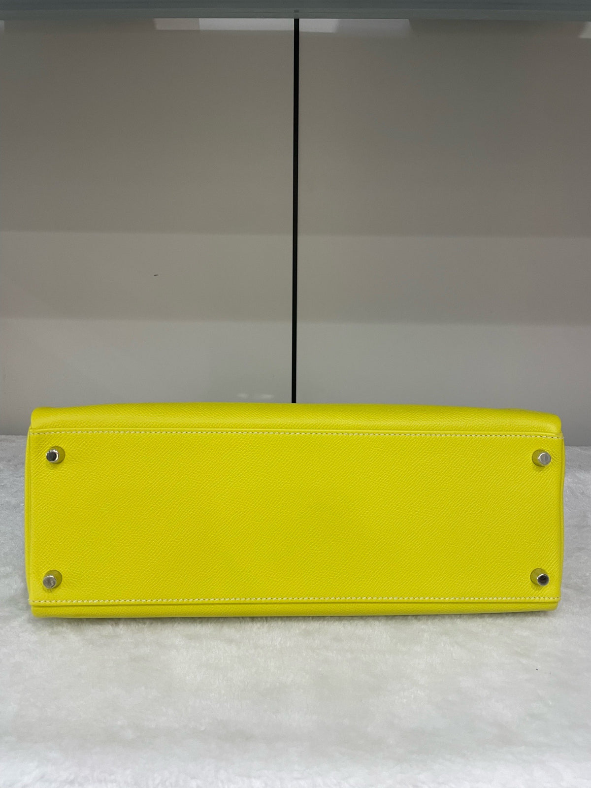 Hermes - Kelly 35 - Leather - Yellow - (large)