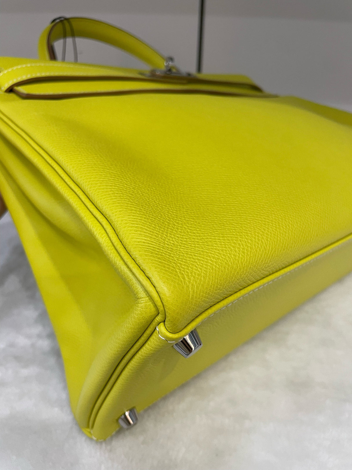 Hermes - Kelly 35 - Leather - Yellow - (large)