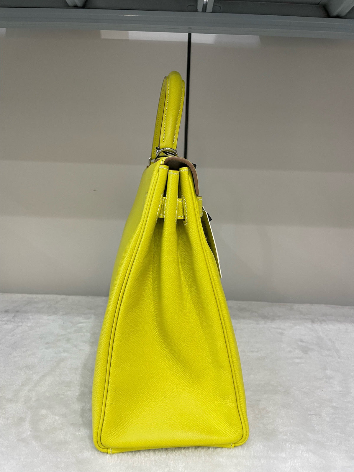 Hermes - Kelly 35 - Leather - Yellow - (large)
