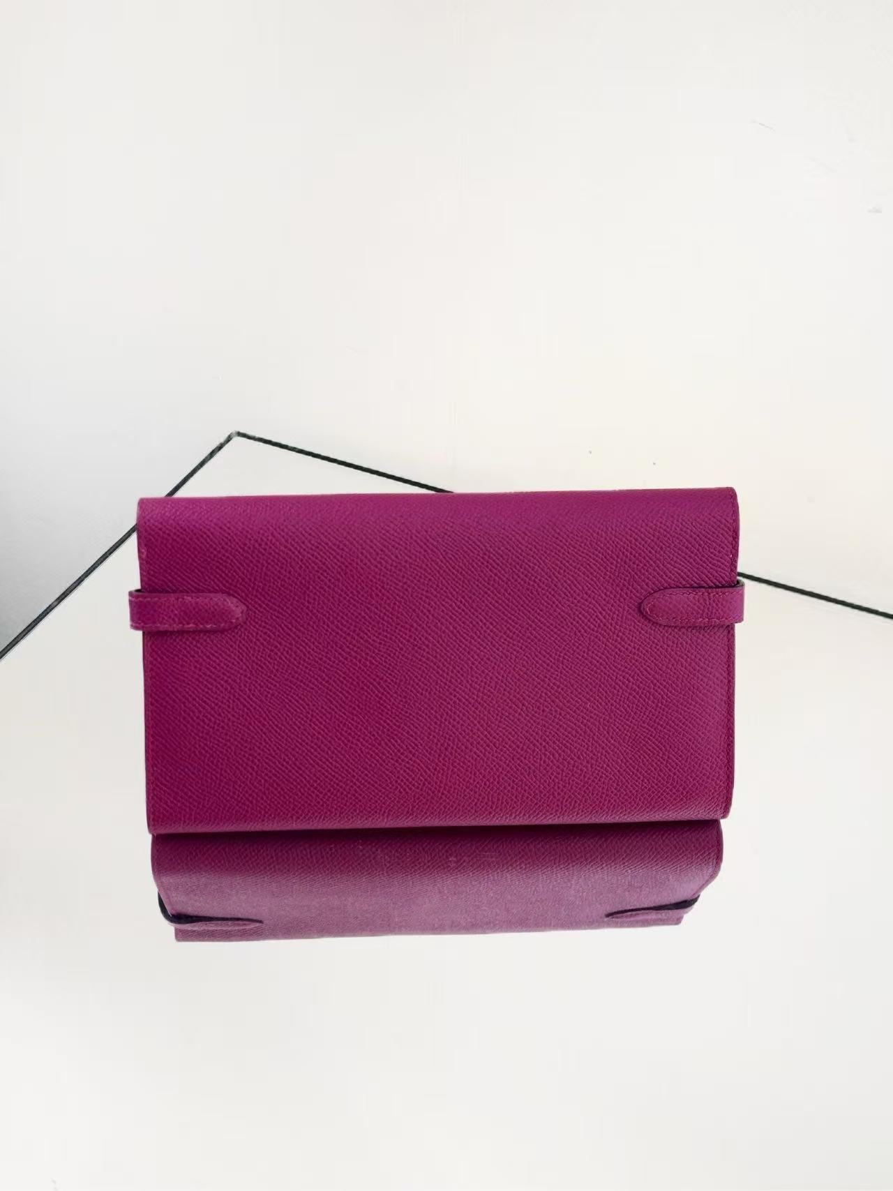 Hermès - Kelly Classic Wallet - Epsom leather - Rose Purple