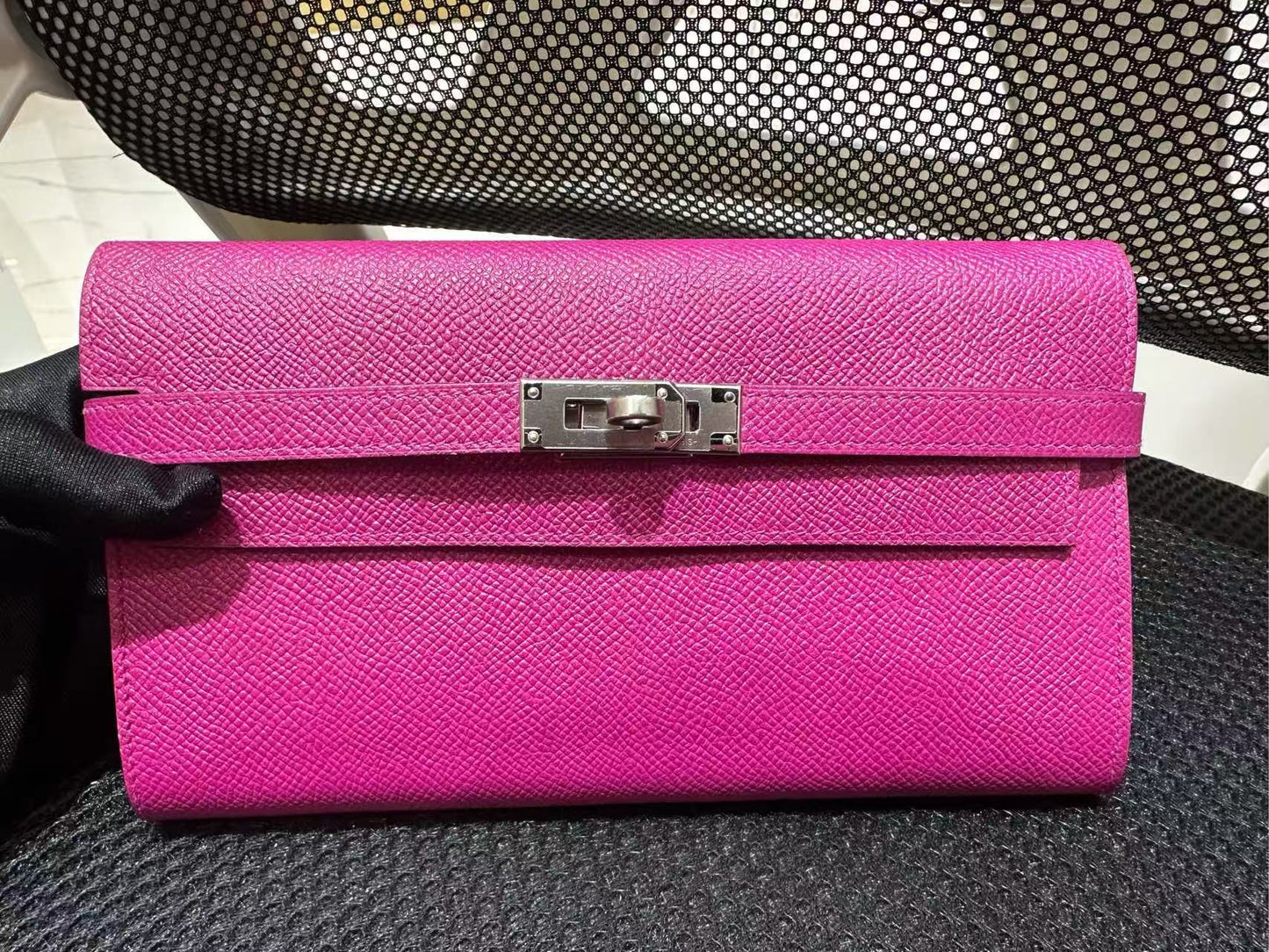 Hermès - Kelly Classic Wallet - Epsom leather - Rose Purple