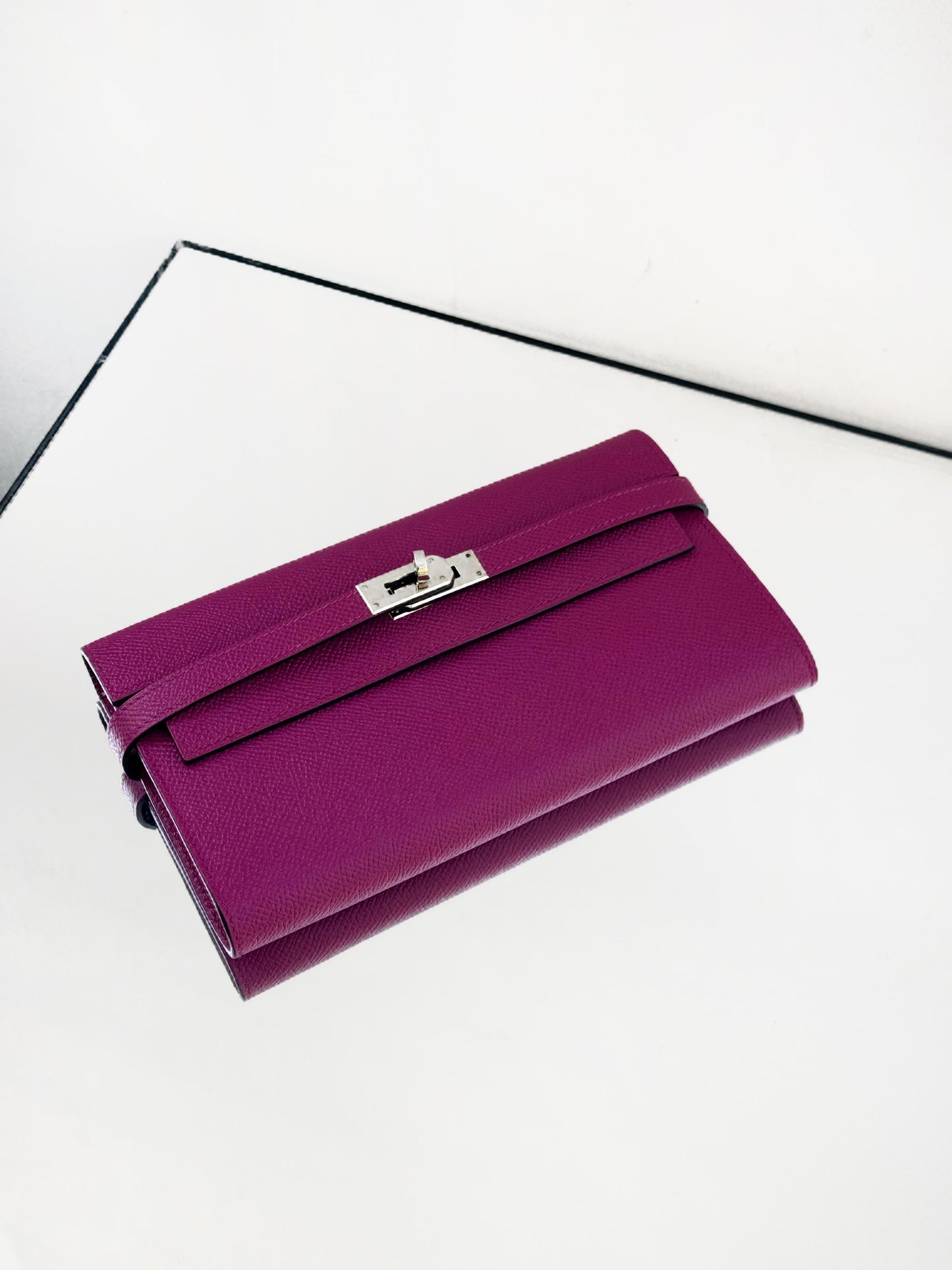 Hermès - Kelly Classic Wallet - Leather - Purple - (medium)