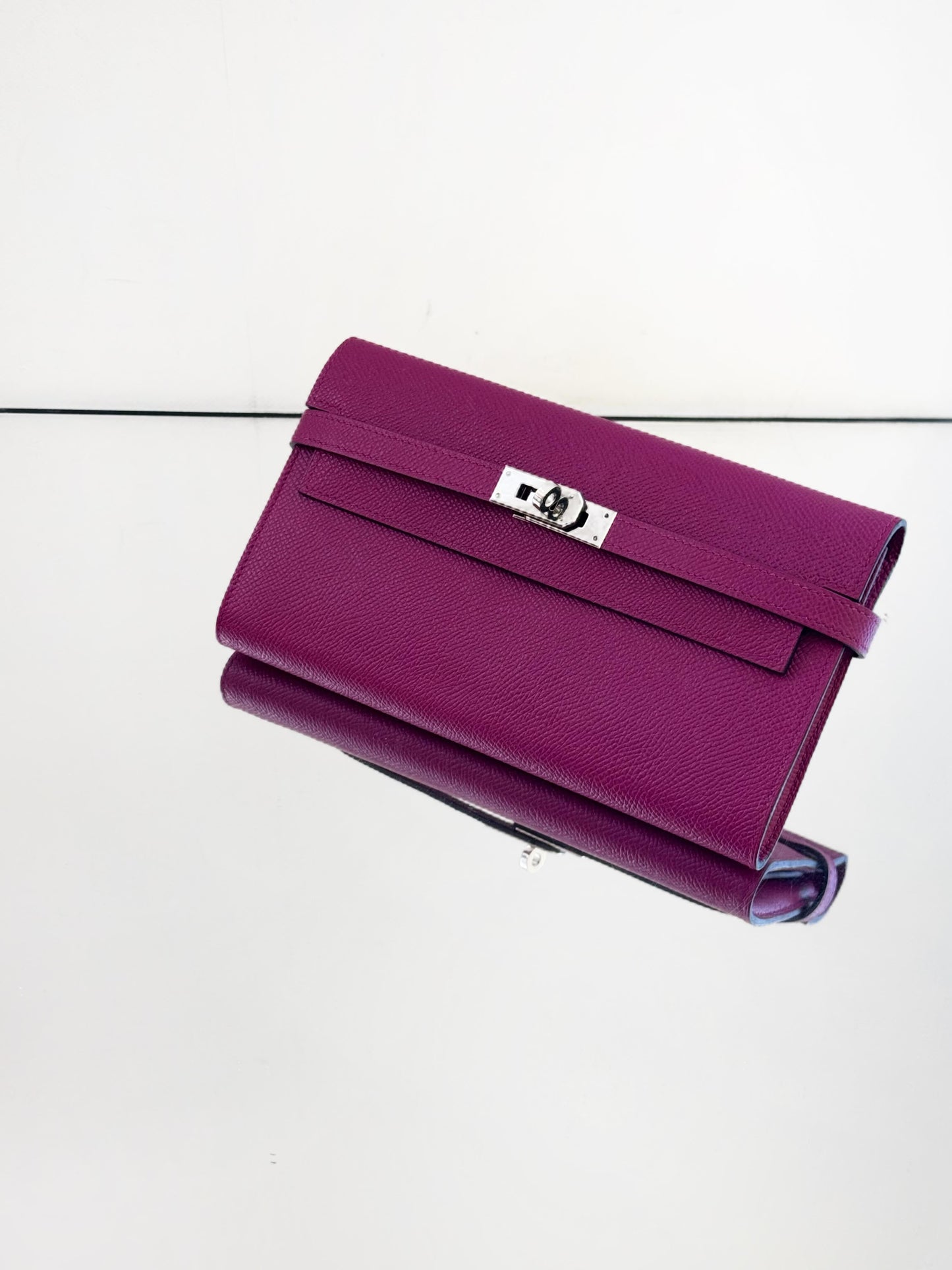 Hermès - Kelly Classic Wallet - Leather - Purple - (medium)