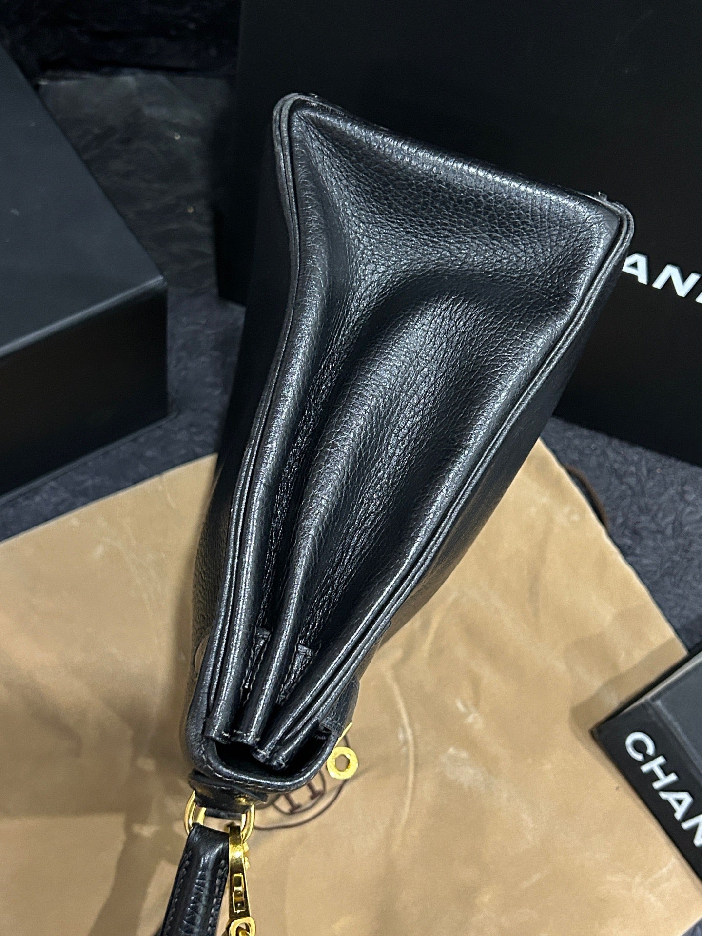 Hermès - Kelly - Leather - Black - (28cm)