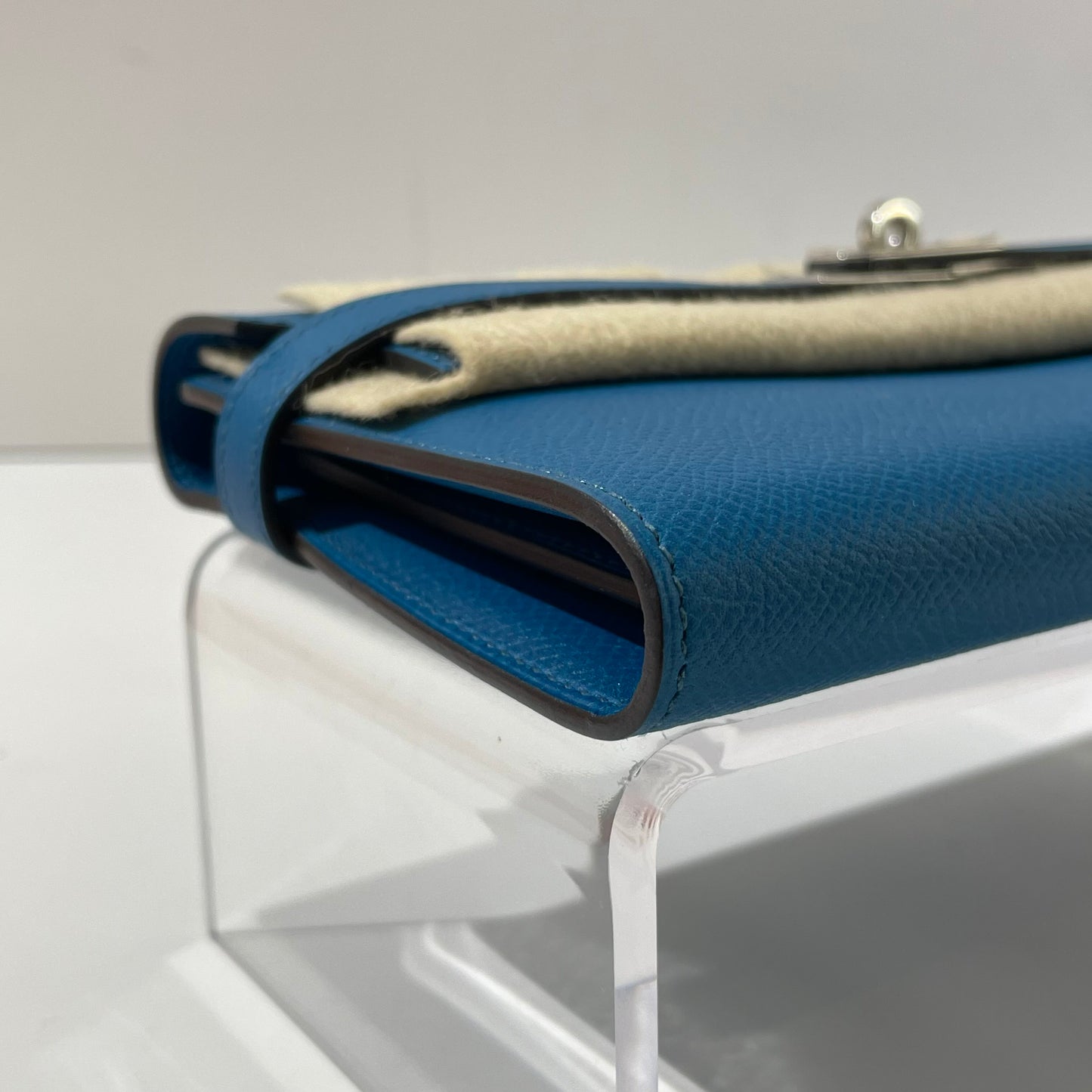 Hermès - Kelly - Leather - Blue - (Long)