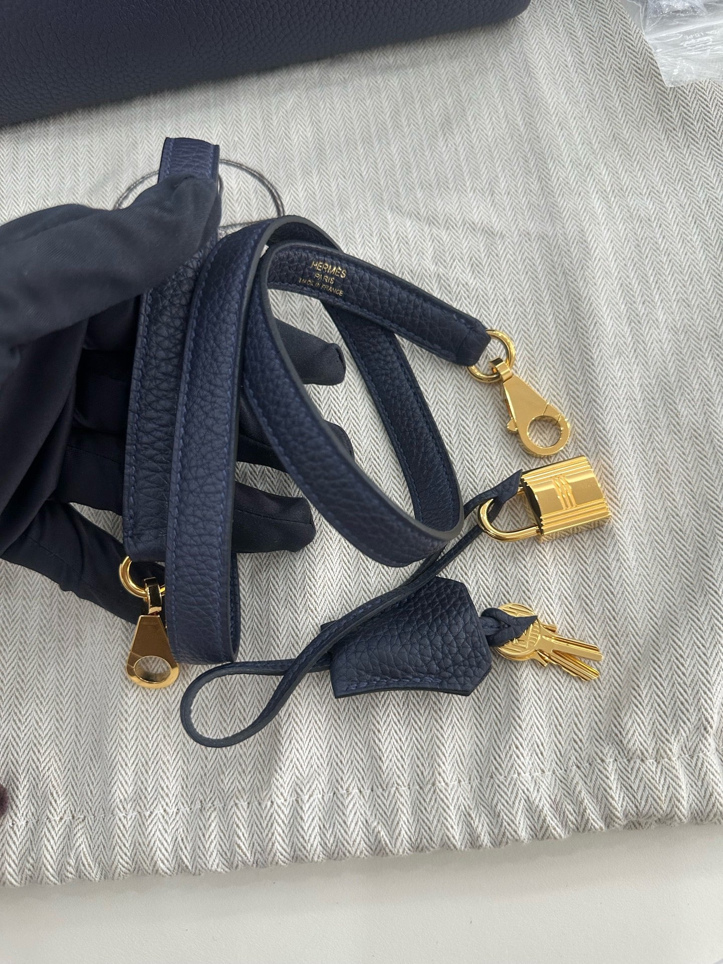 Hermès - Kelly - Leather - Navy - (28)