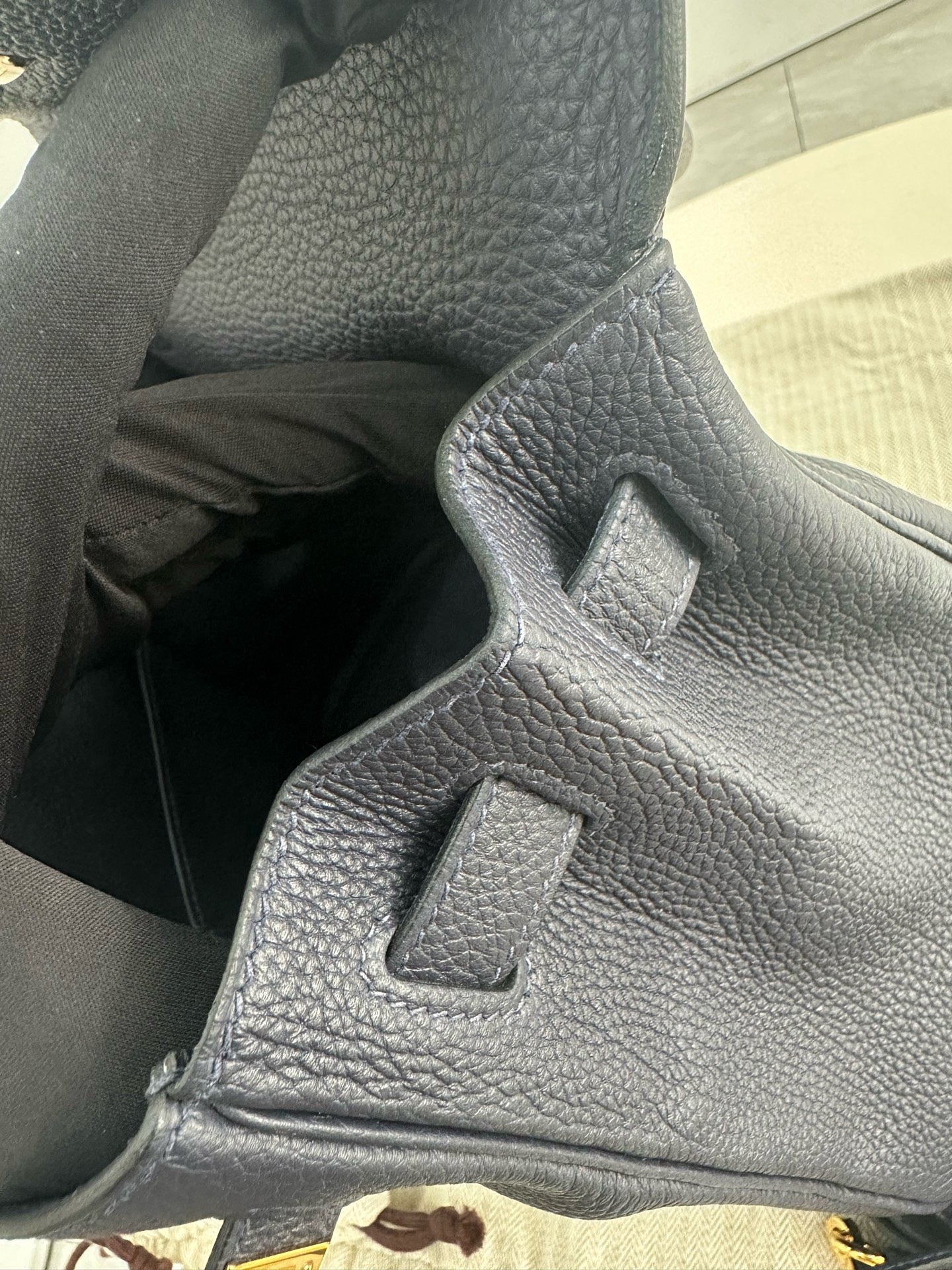 Hermès - Kelly - Leather - Navy - (28)