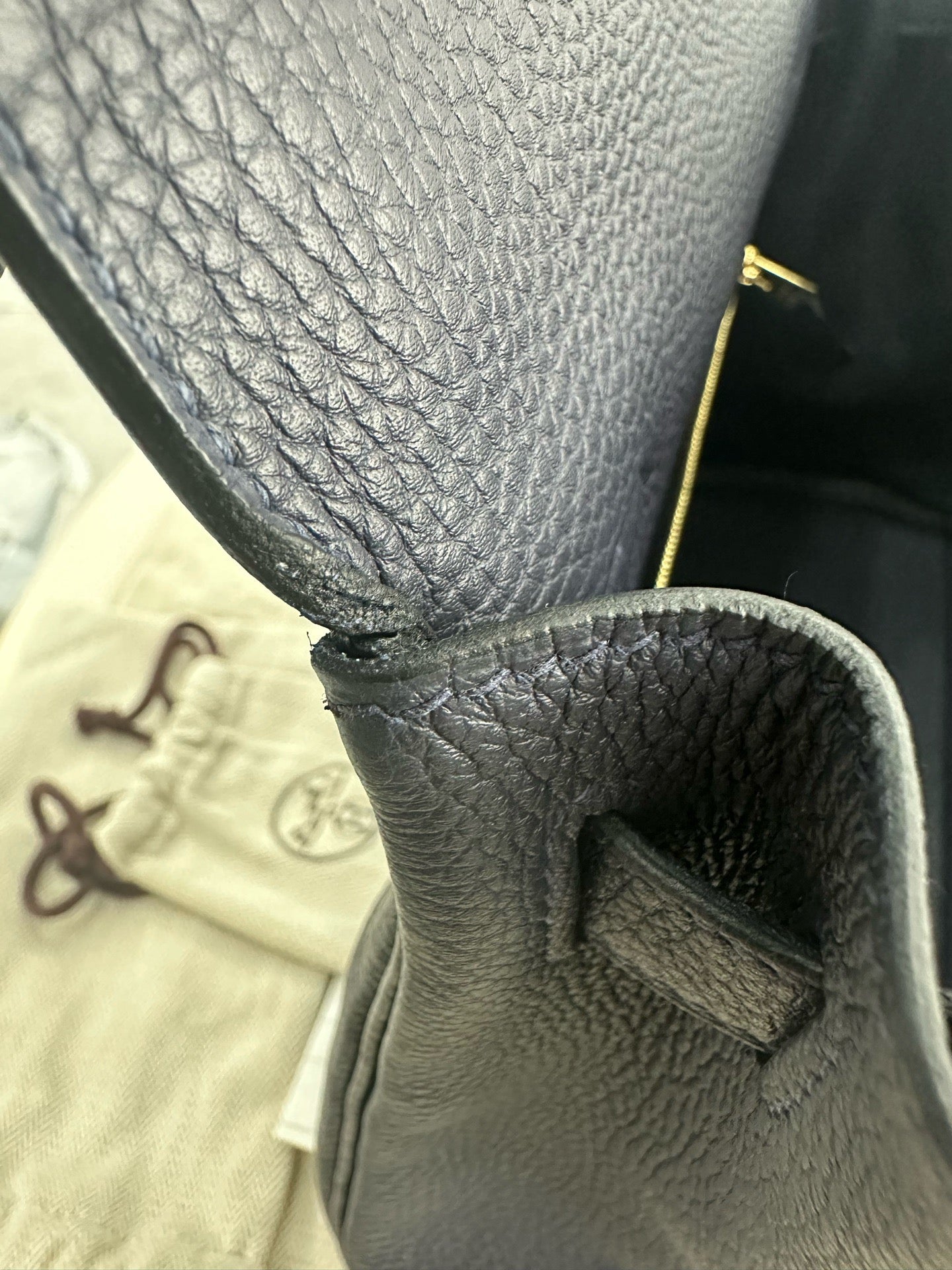 Hermès - Kelly - Leather - Navy - (28)