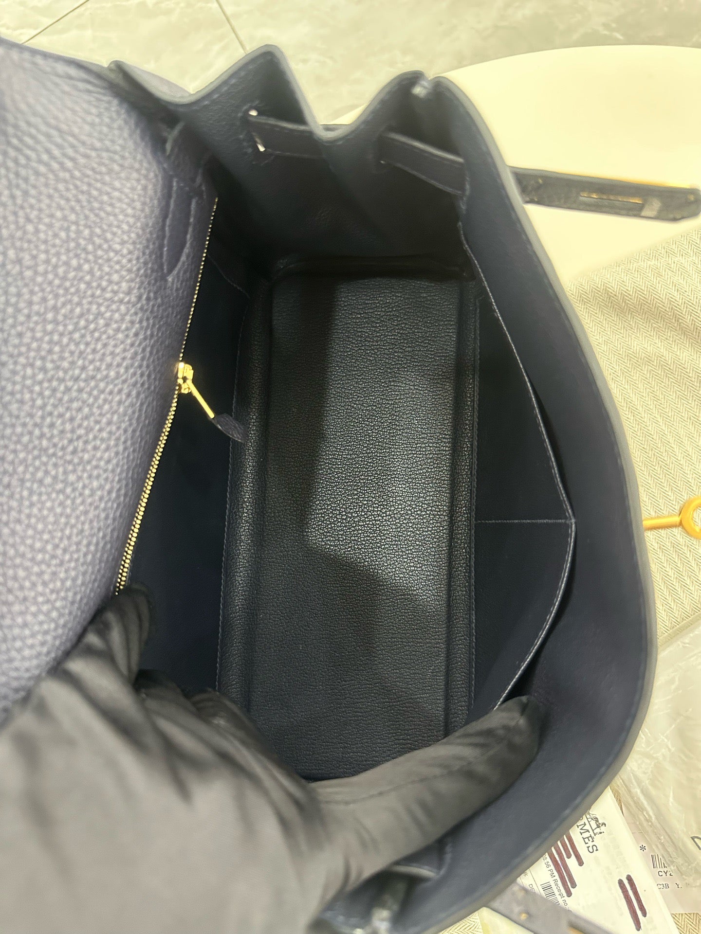 Hermès - Kelly - Leather - Navy - (28)