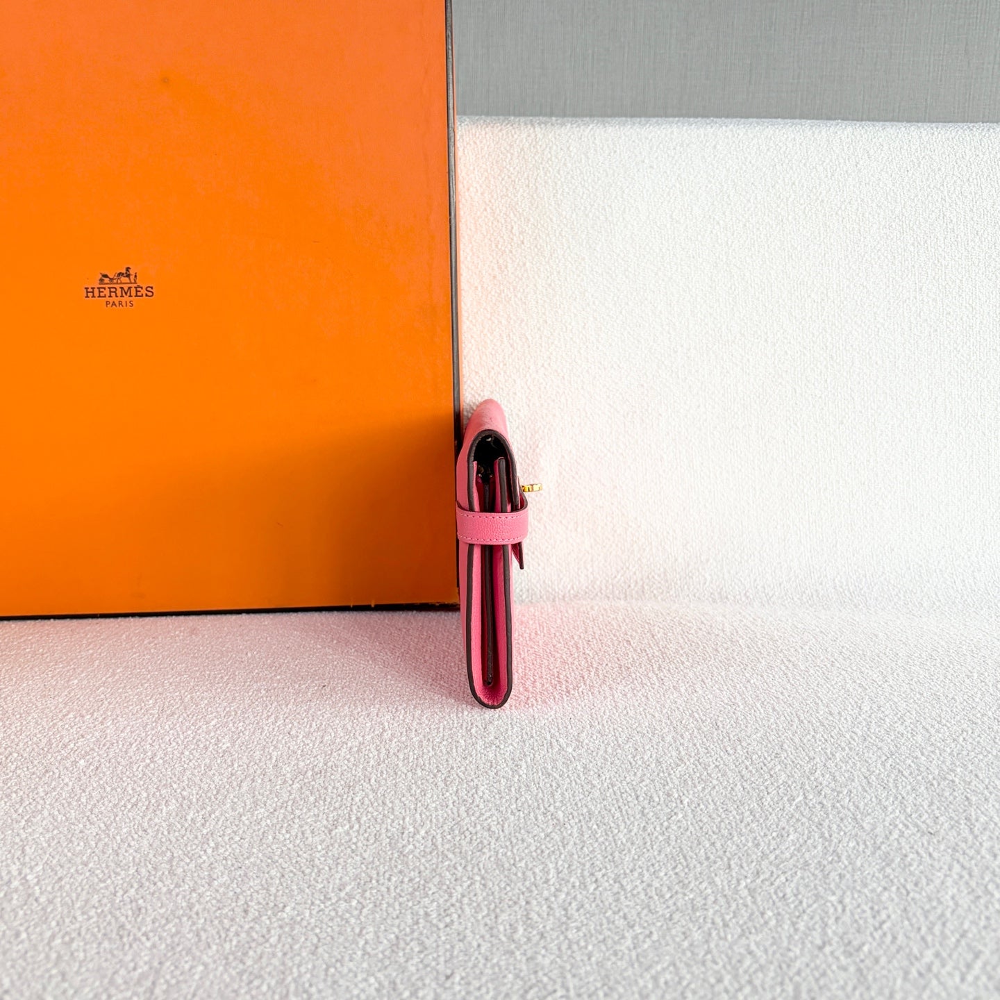 Hermes - Kelly - Leather - Pink - (small)