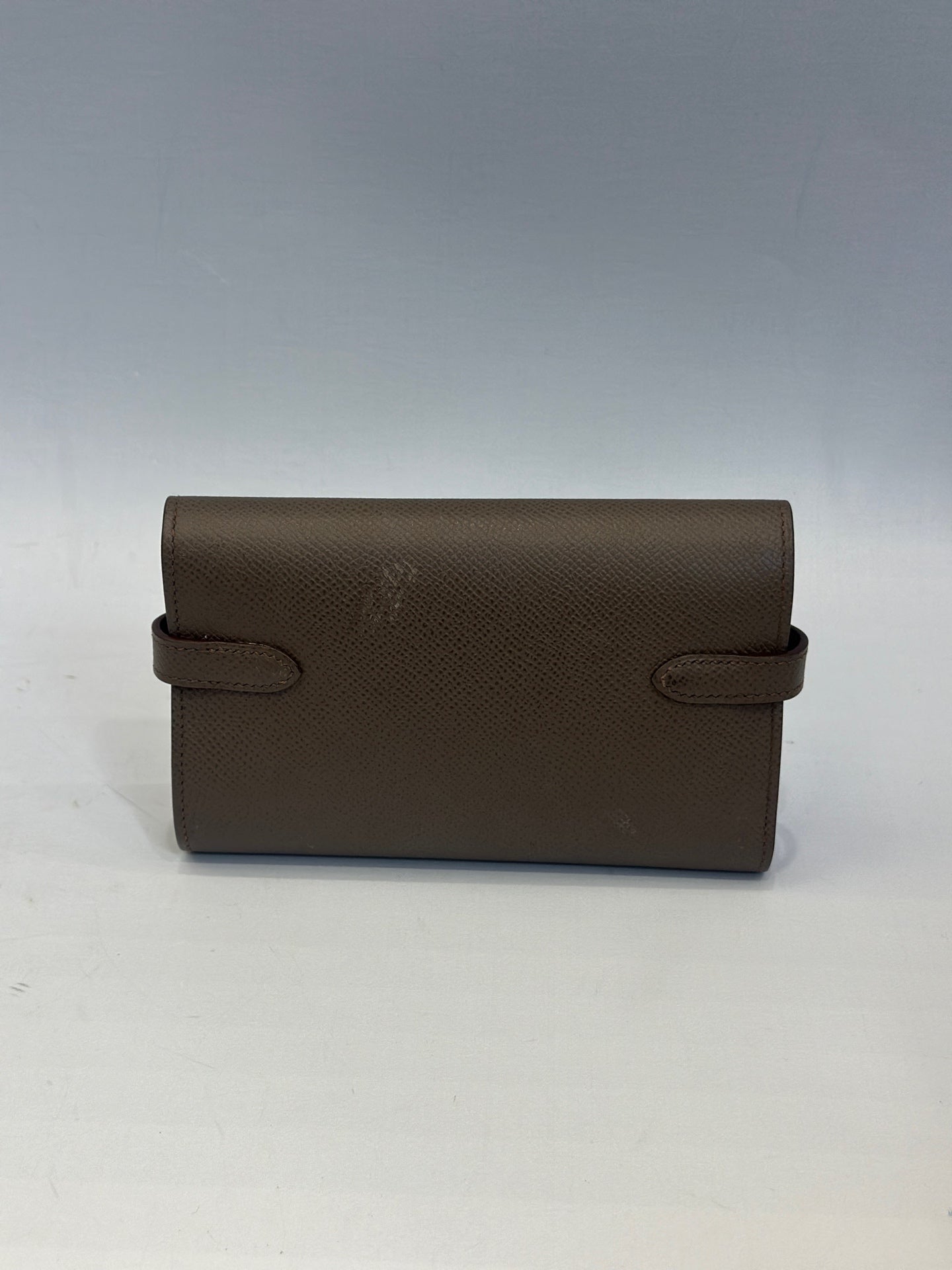 Hermès - Kelly Long Trifold Wallet - Epsom leather - Pewter Grey with Gold-Tone Hardware - (long)