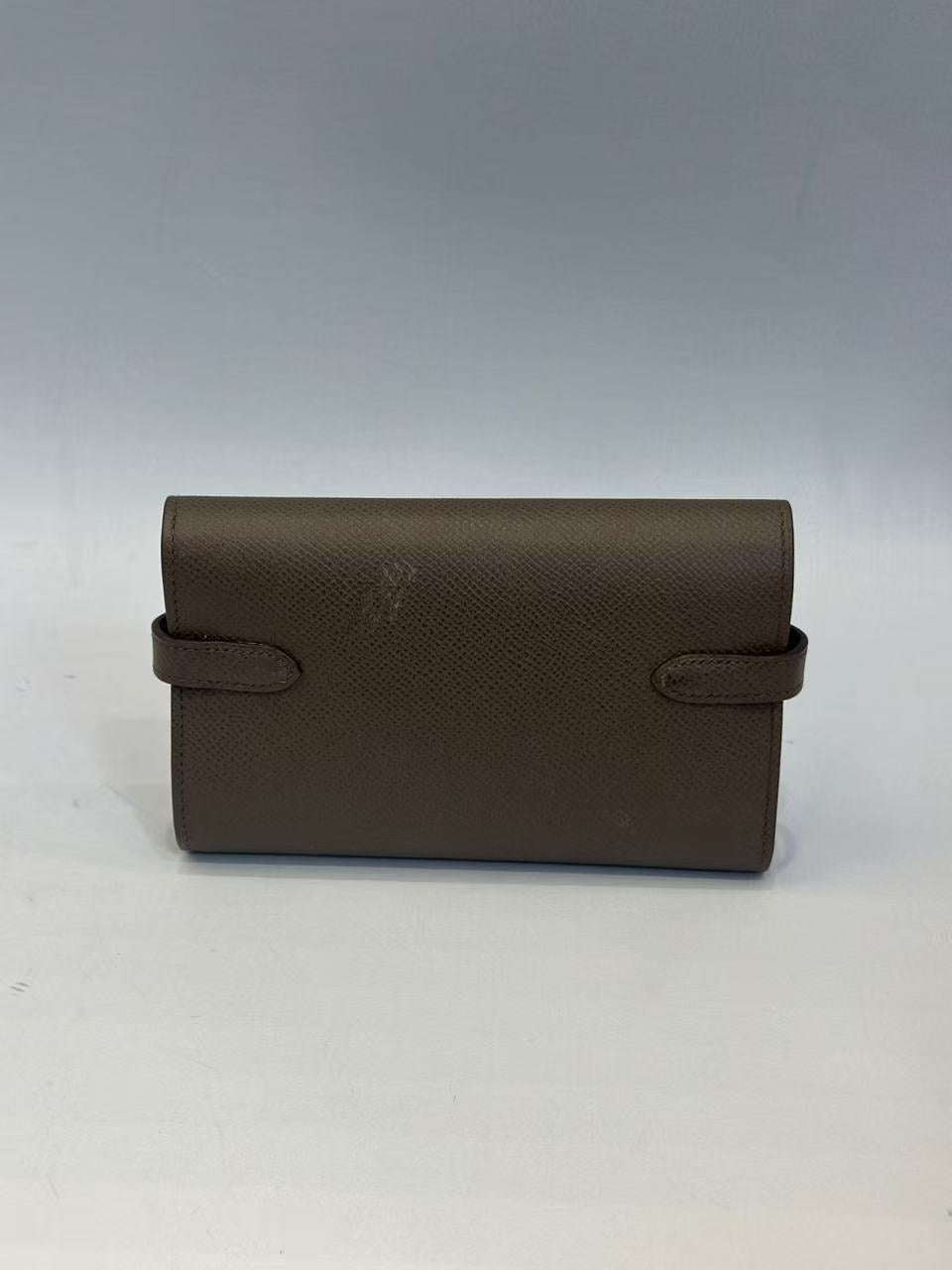 Hermès - Kelly Long Wallet - Epsom calf leather - Tin Grey with Gold-Tone Hardware - (Other)