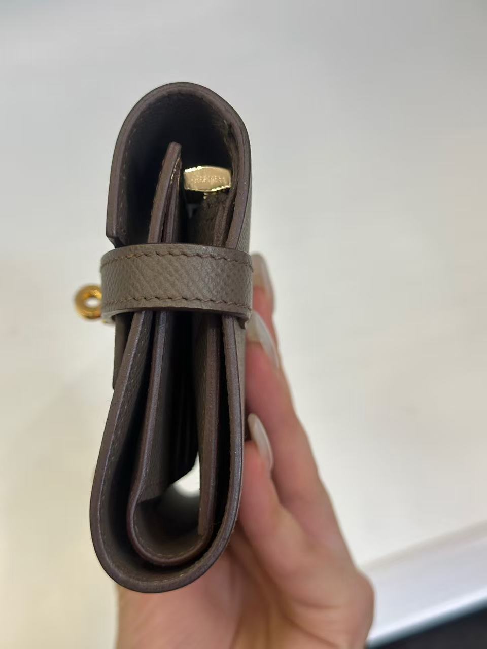 Hermès - Kelly Long Wallet - Epsom calf leather - Tin Grey with Gold-Tone Hardware - (Other)