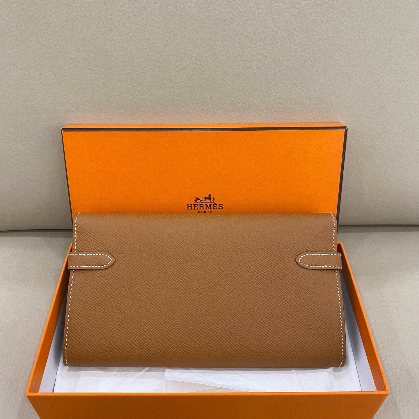 Hermès - Kelly Long Wallet - Epsom leather - Gold - (medium)