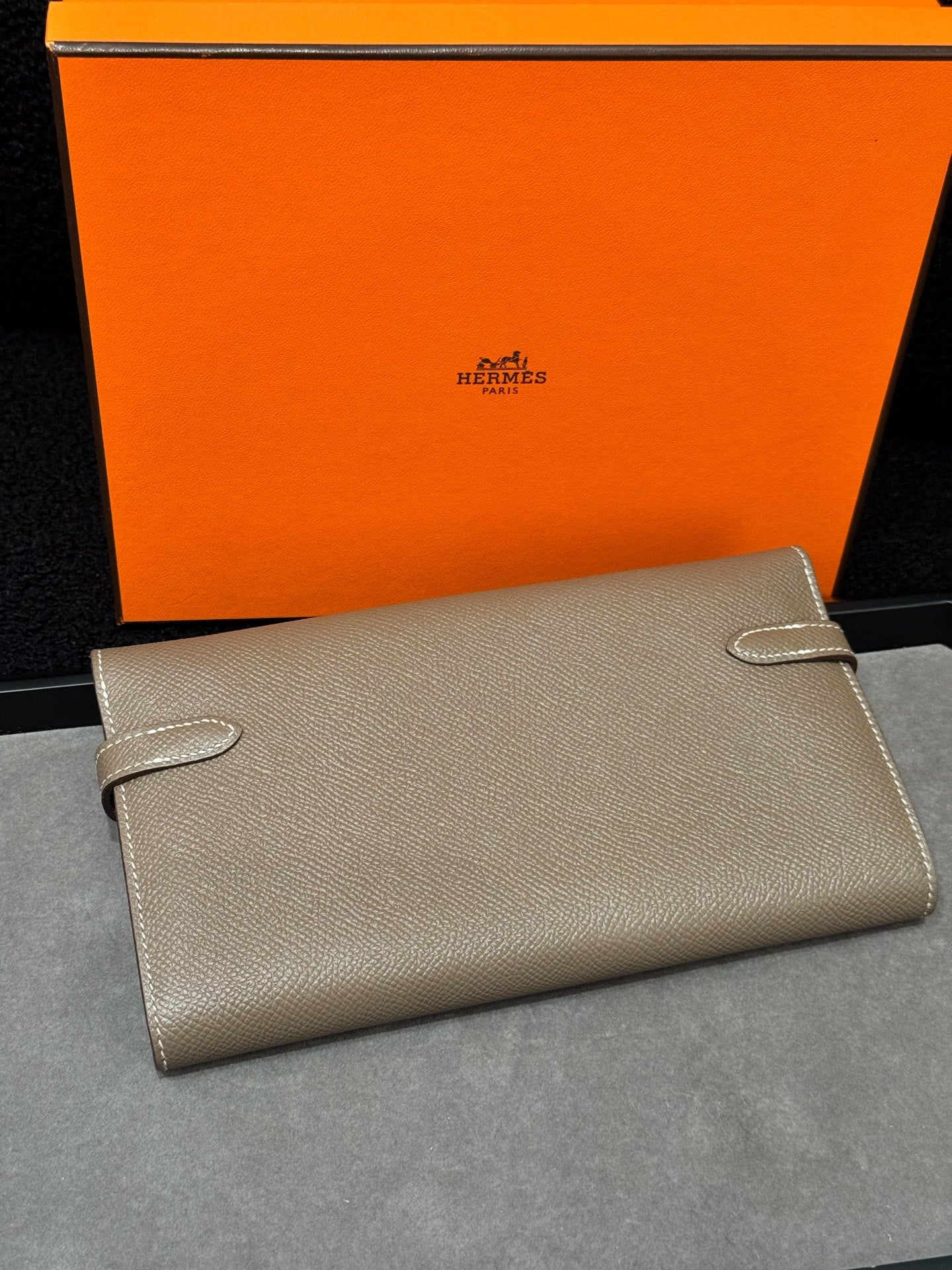 Hermès - Kelly Long Wallet - Epsom leather - Grey - (N/A)