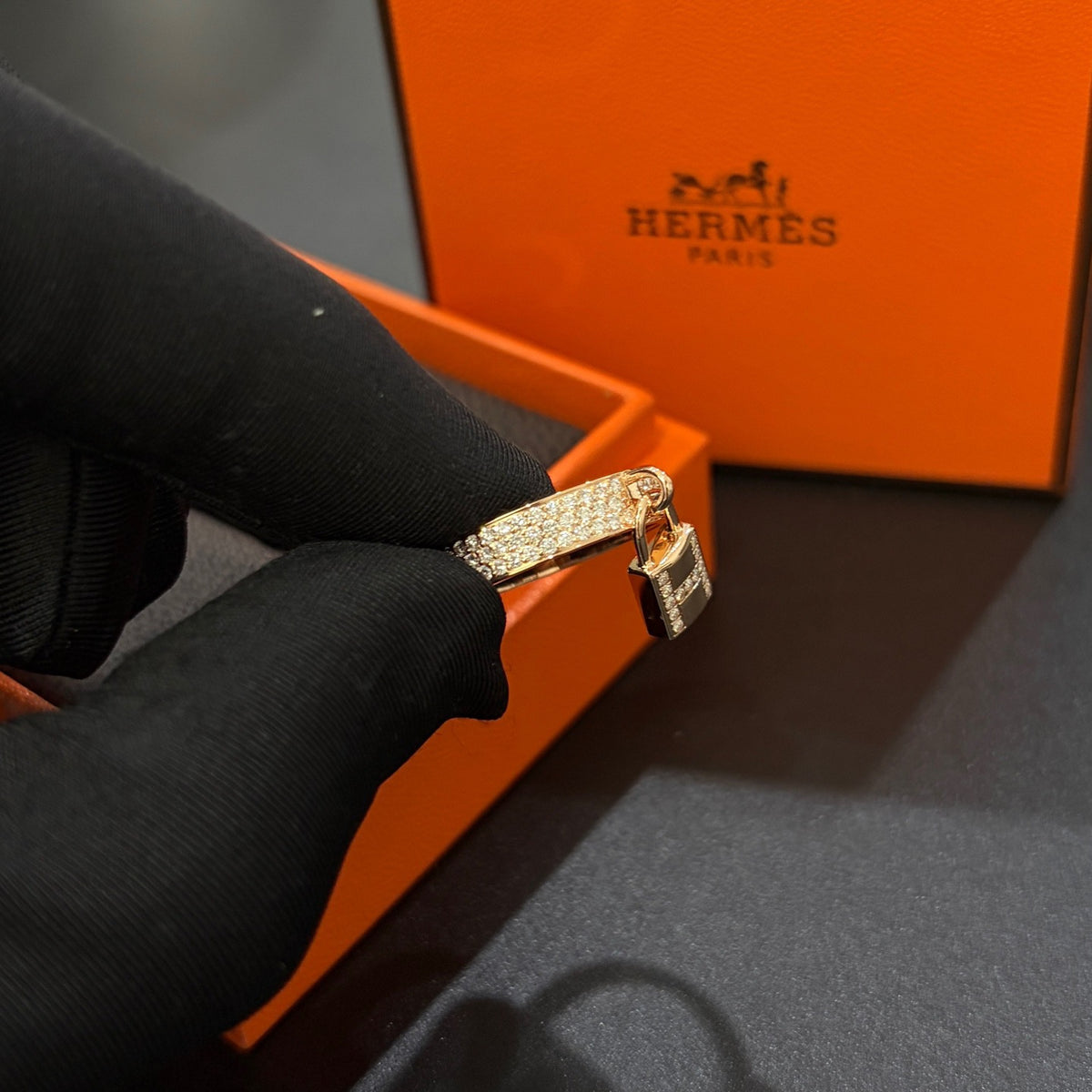 Hermès - Kelly - Pink gold - Gold - (51)