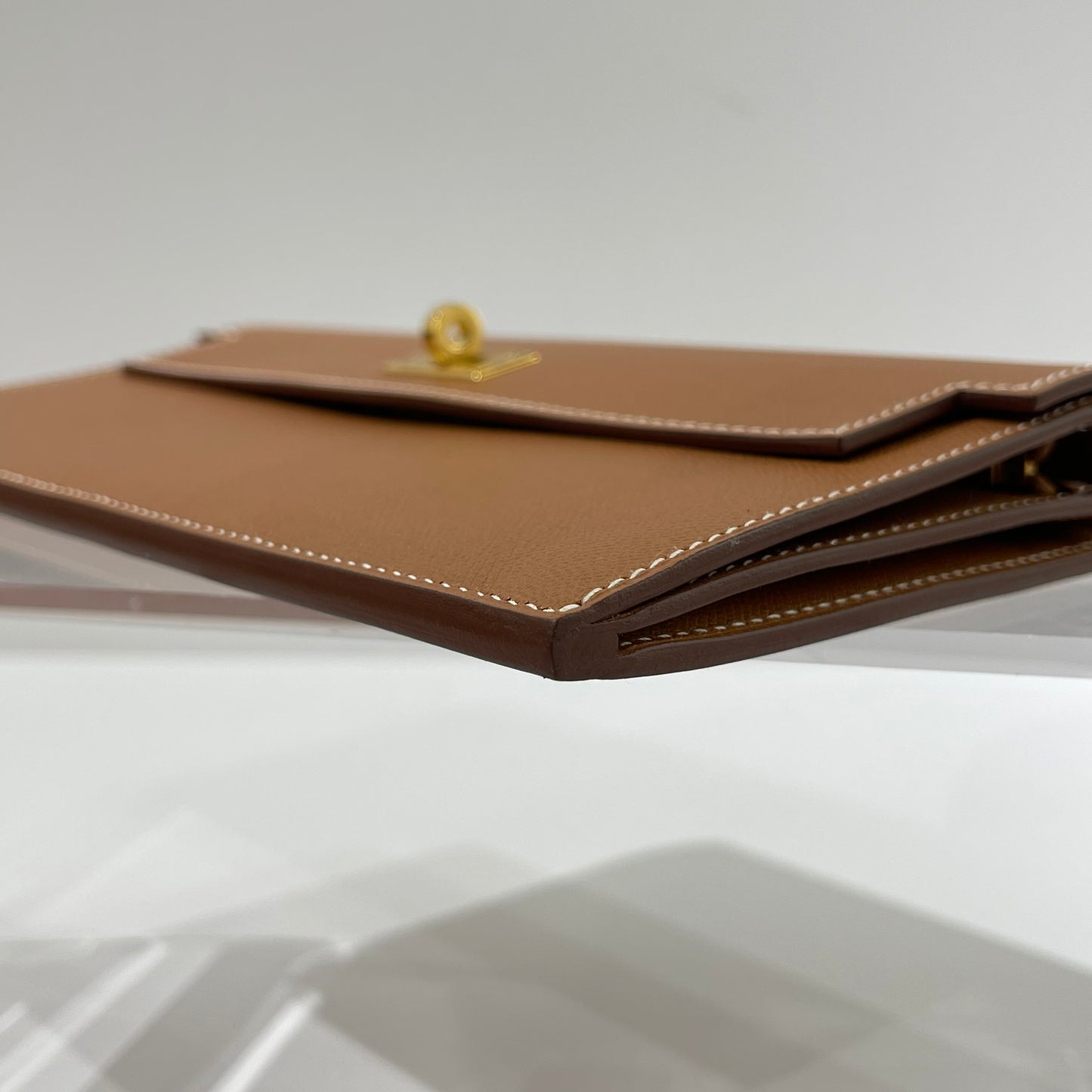 Hermès - Kelly Pocket Long Wallet - Epsom leather - Gold with Gold-Tone Hardware - (mini)