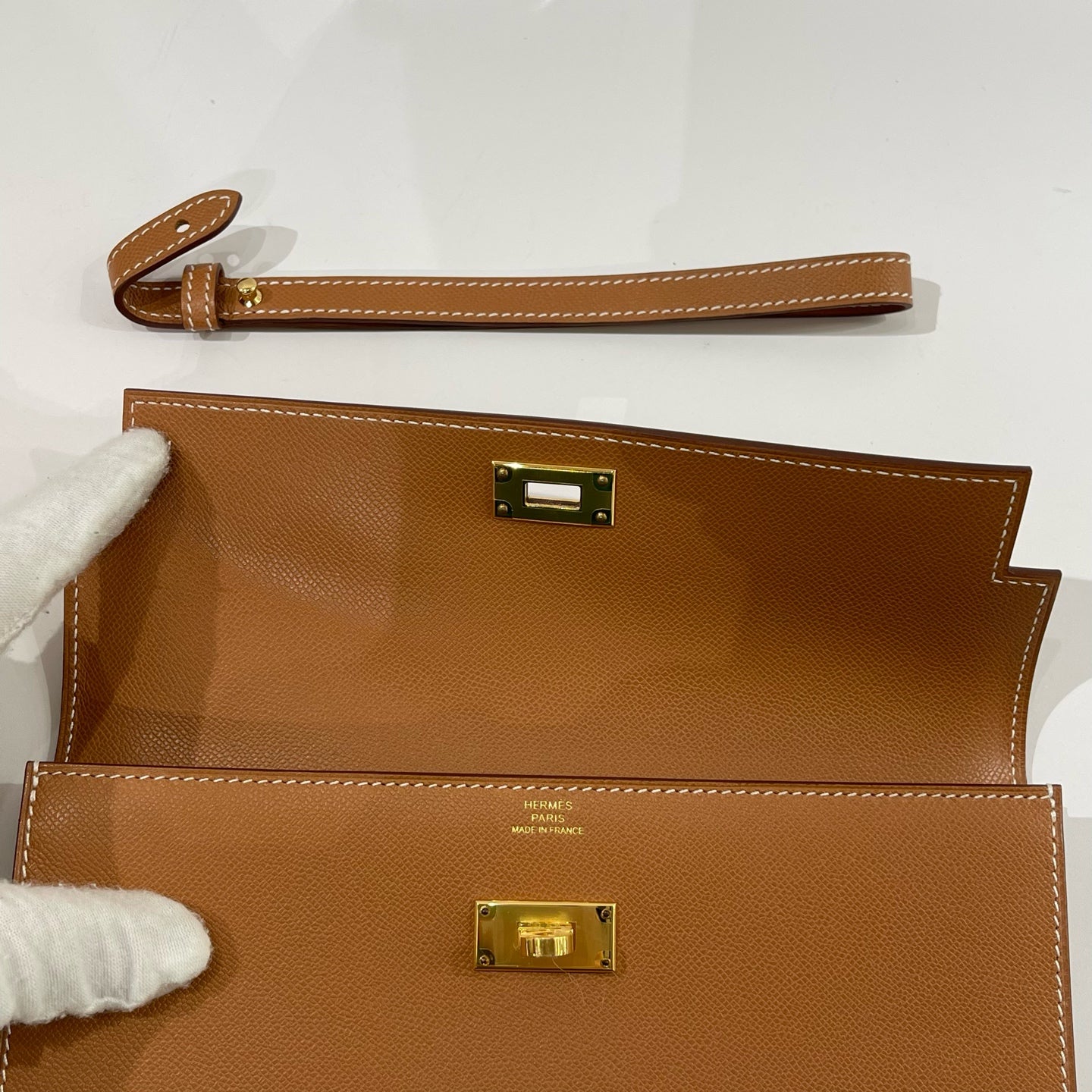 Hermès - Kelly Pocket Long Wallet - Epsom leather - Gold with Gold-Tone Hardware - (mini)