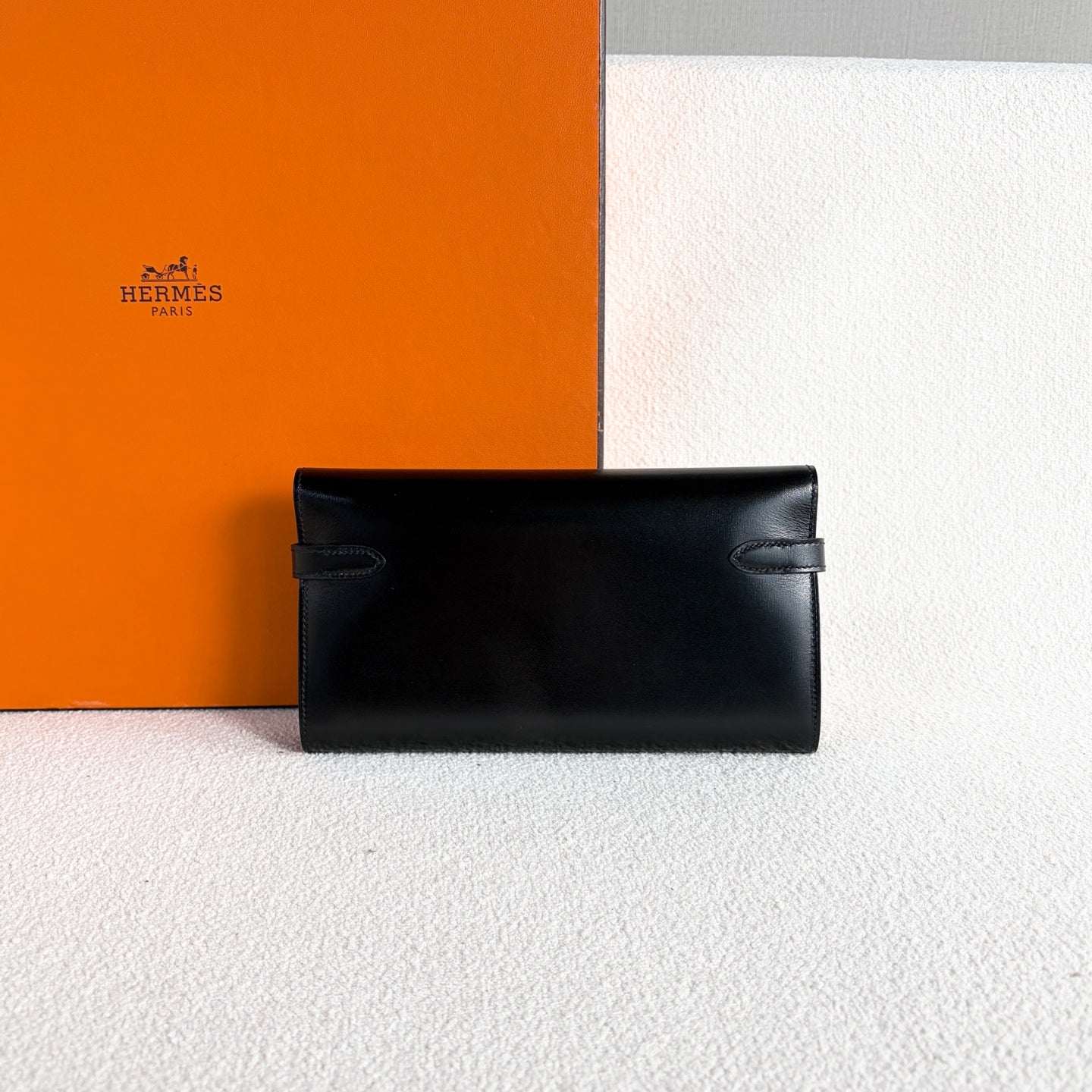 Hermes - Kelly Wallet - Box leather - Black
