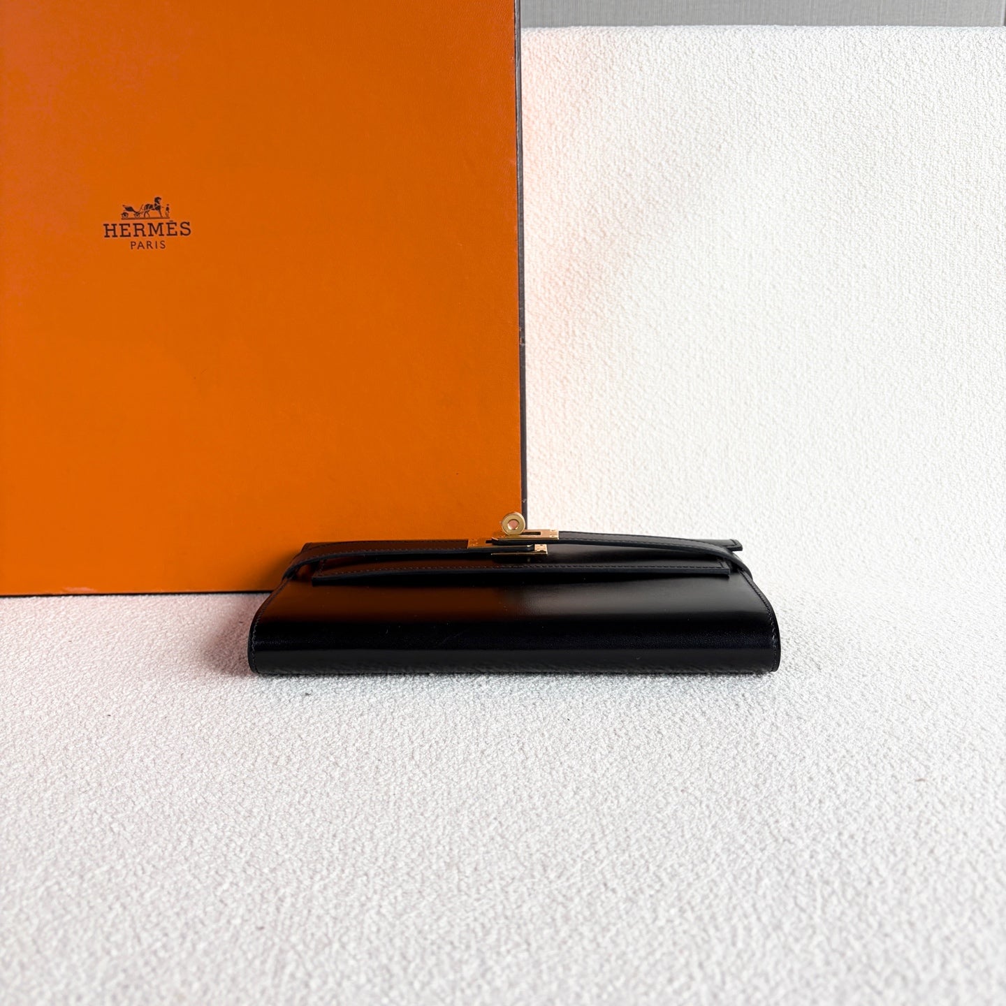 Hermes - Kelly Wallet - Box leather - Black