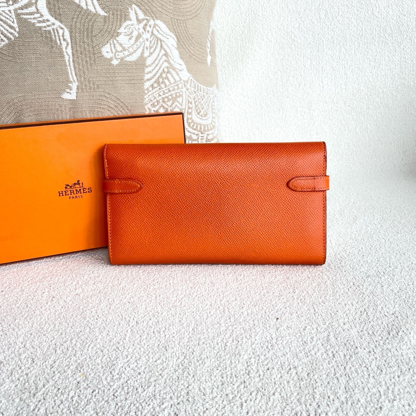 Hermes - Kelly Wallet - Epsom leather - Orange