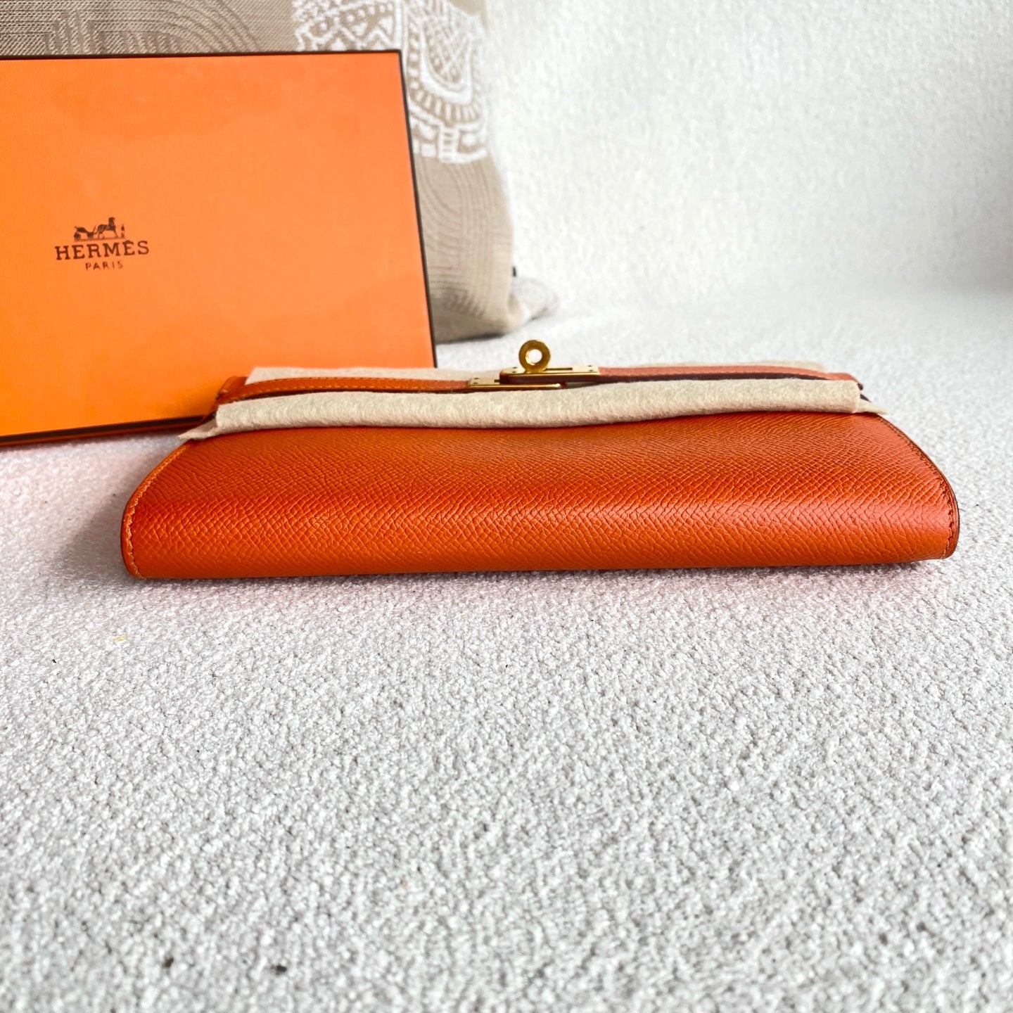 Hermes - Kelly Wallet - Epsom leather - Orange