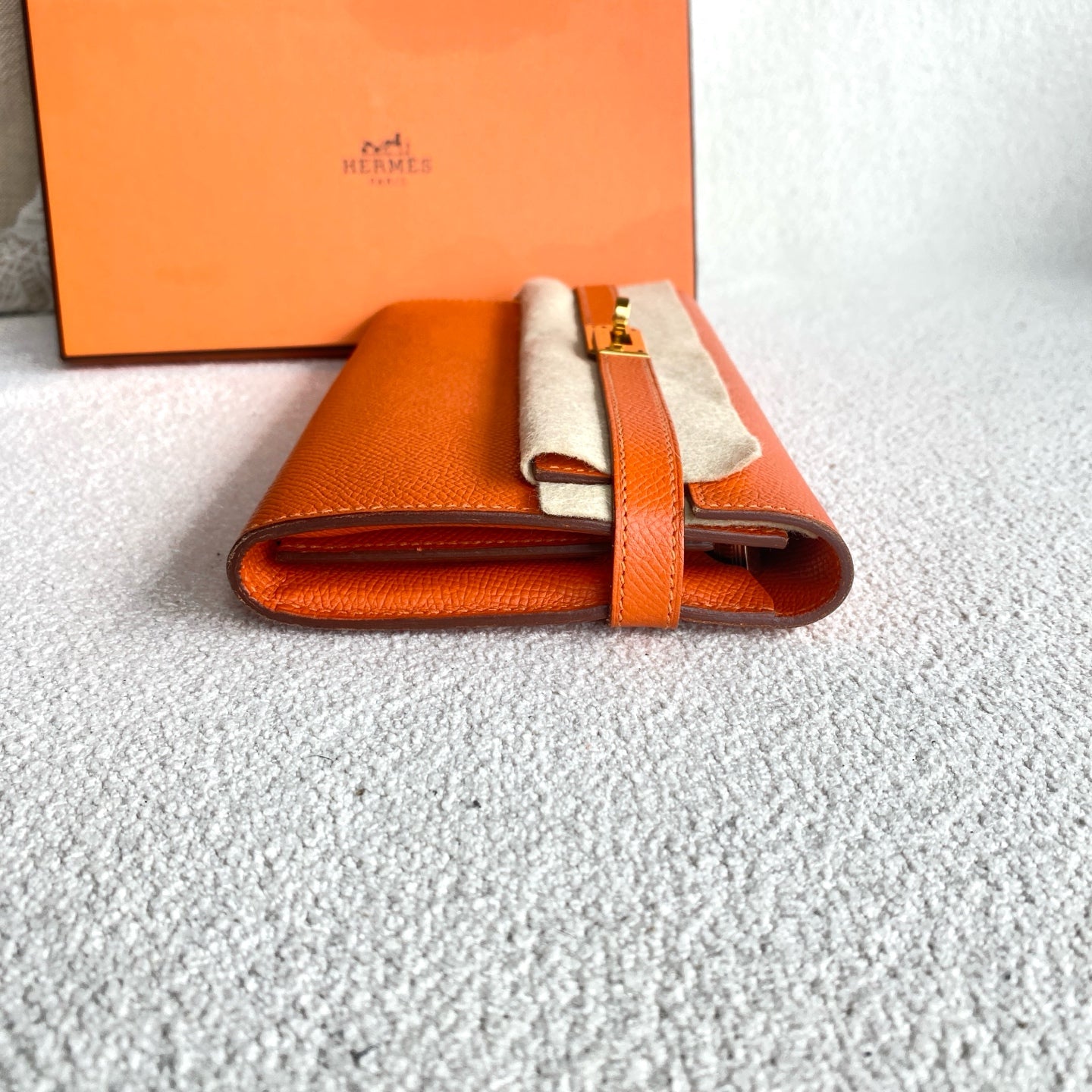 Hermes - Kelly Wallet - Epsom leather - Orange