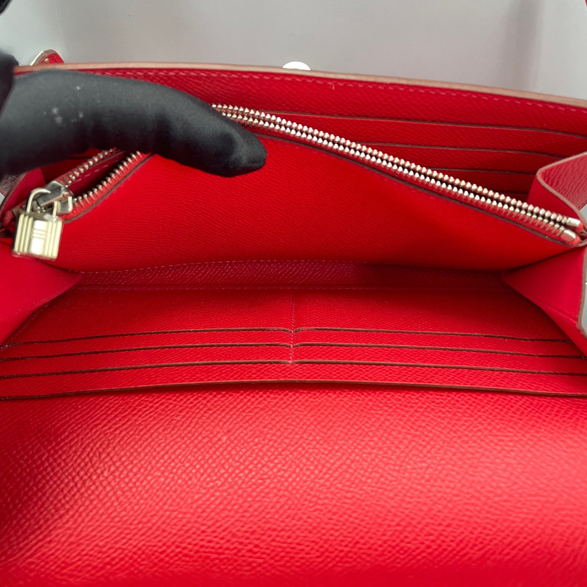 Hermes - Kelly Wallet - Leather - Red