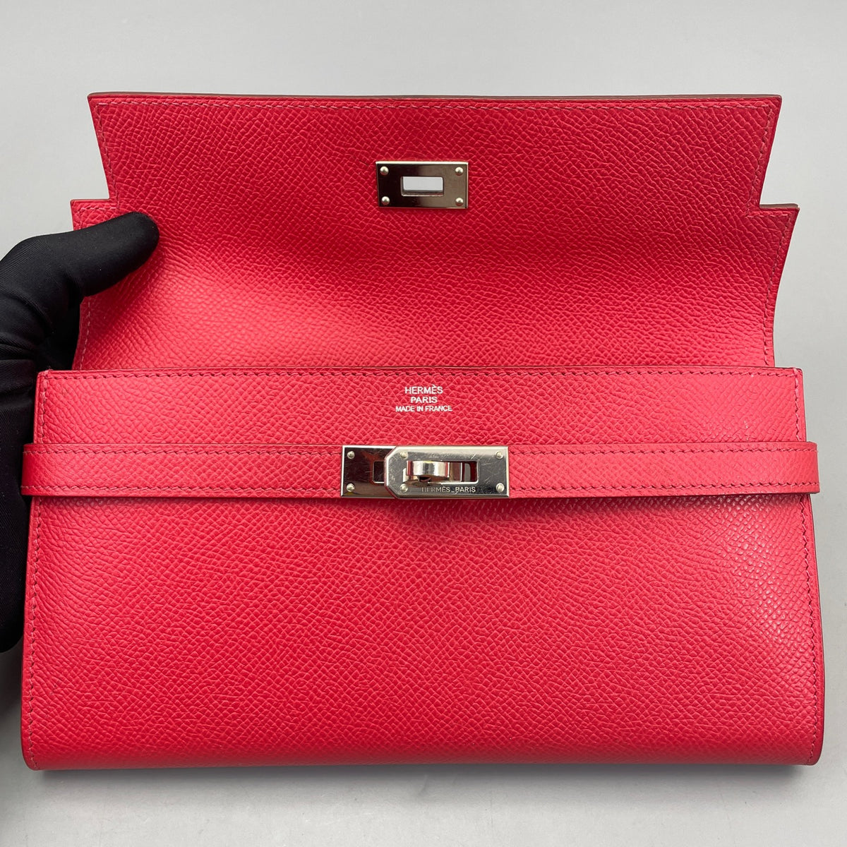 Hermes - Kelly Wallet - Leather - Red
