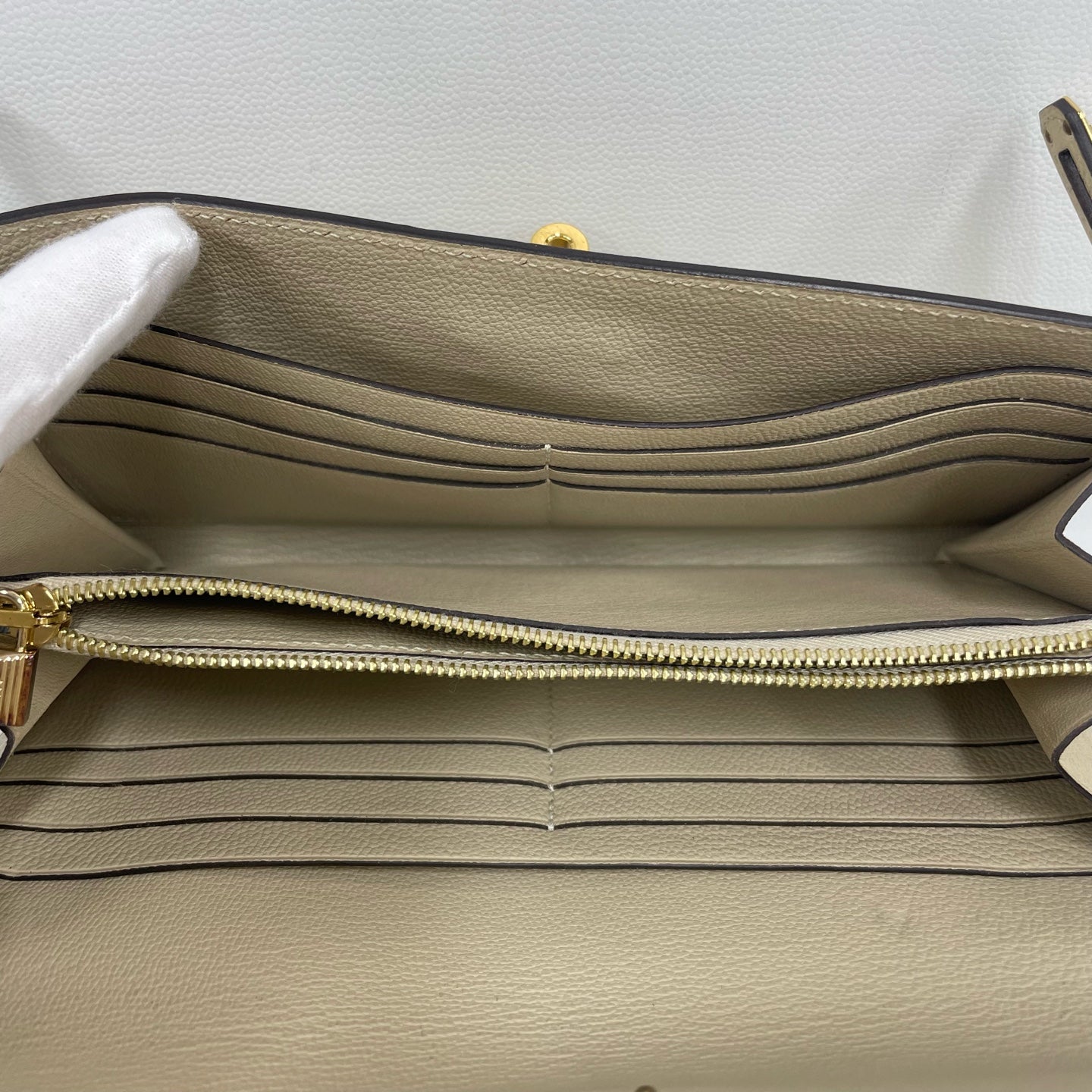 Hermès - Kelly Wallet - Ostrich leather - Trench Gray - (medium)