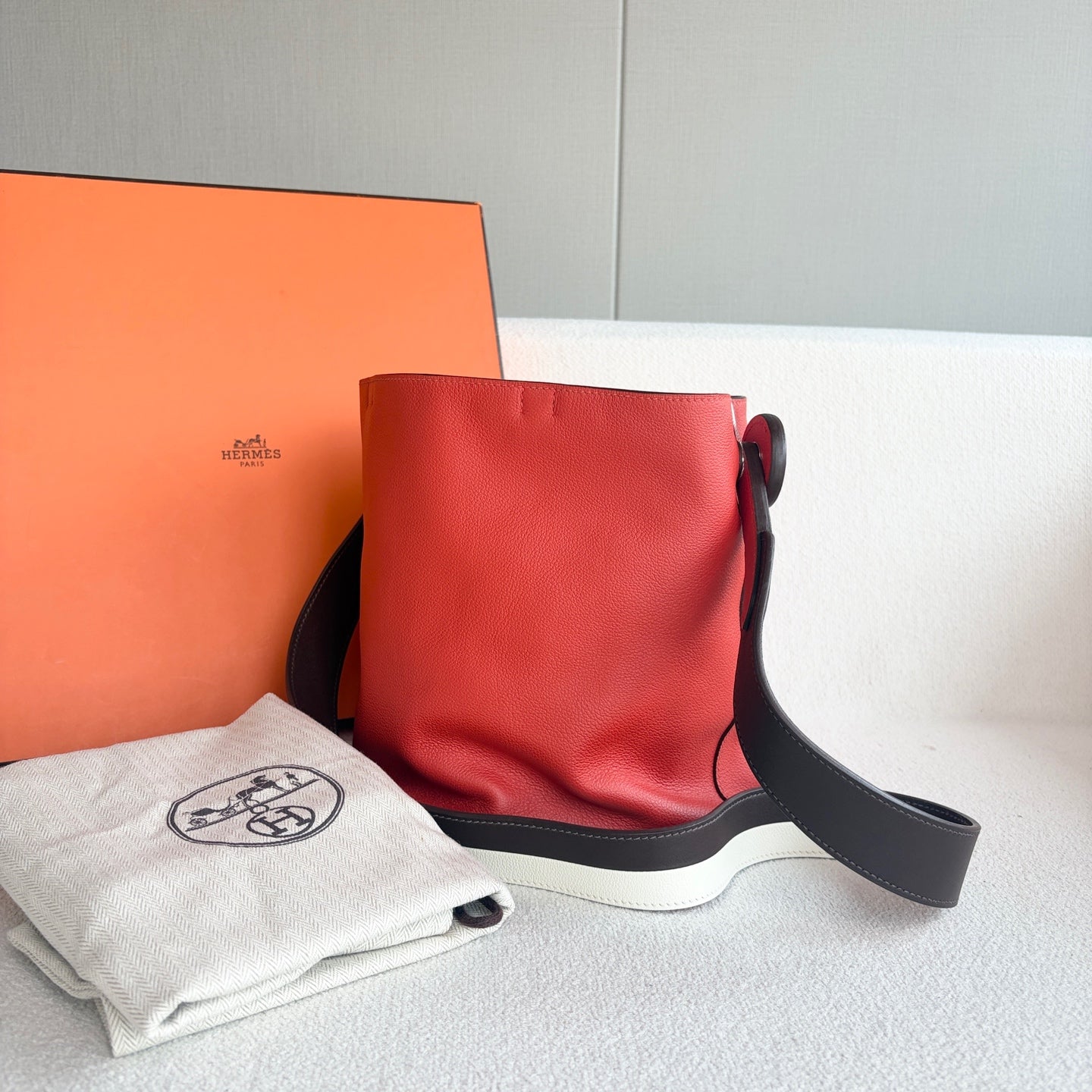 Hermes - Licol 17 - Leather - Orange - (mini)