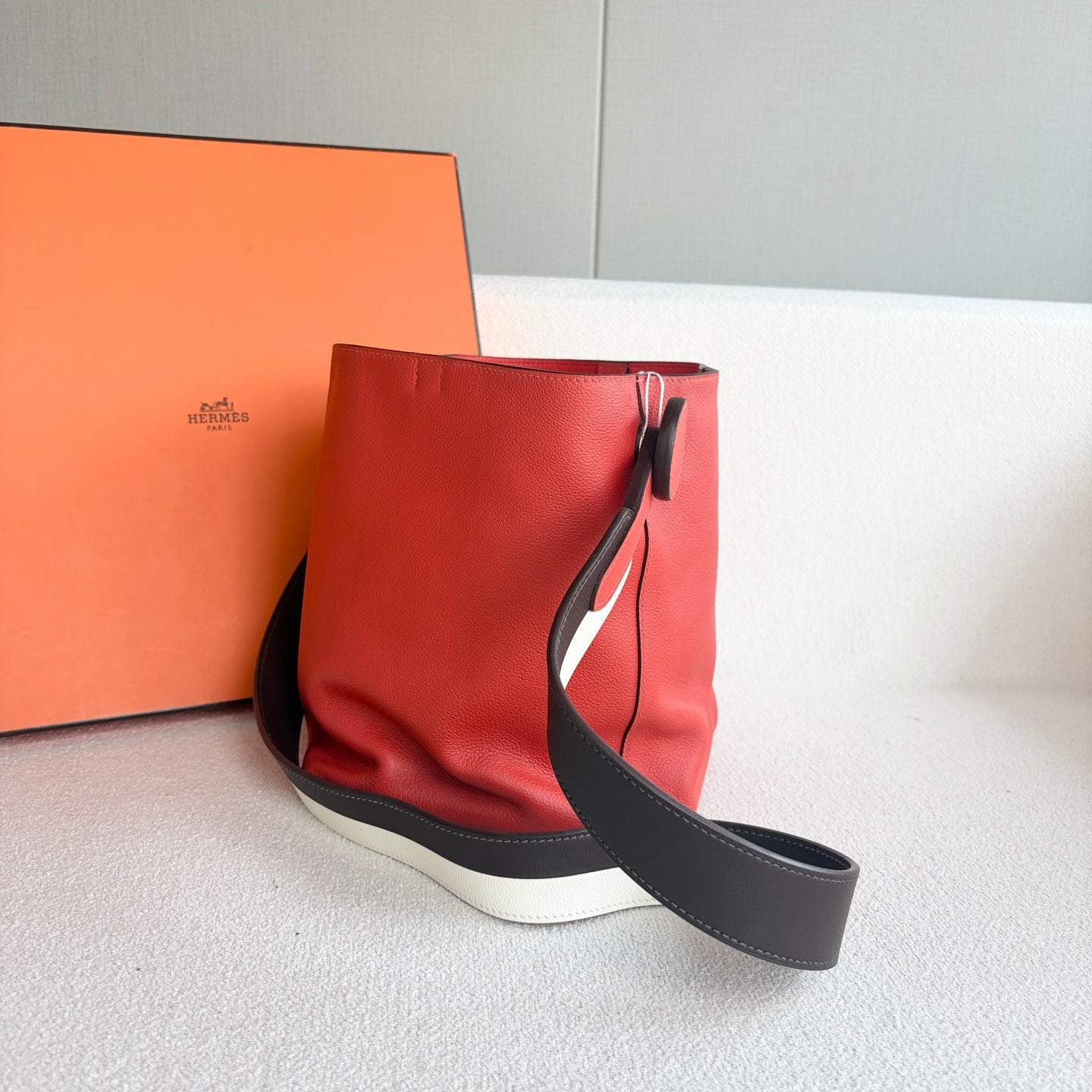 Hermes - Licol 17 - Leather - Orange - (mini)