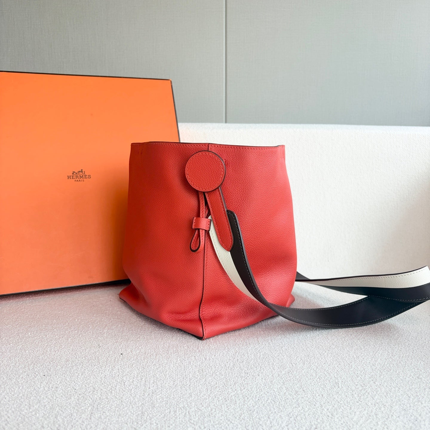 Hermes - Licol 17 - Leather - Orange - (mini)