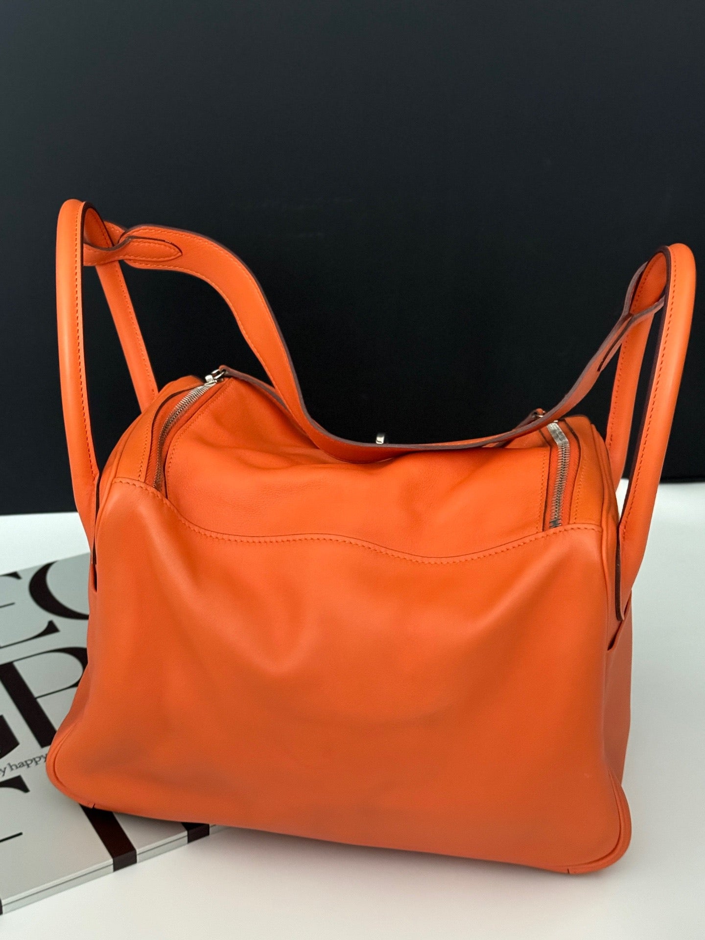 Hermes - Lindy 30 - Clemence leather - Orange - (Medium)