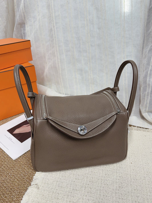 Hermès - Lindy 30 - Leather - Grey - (medium)