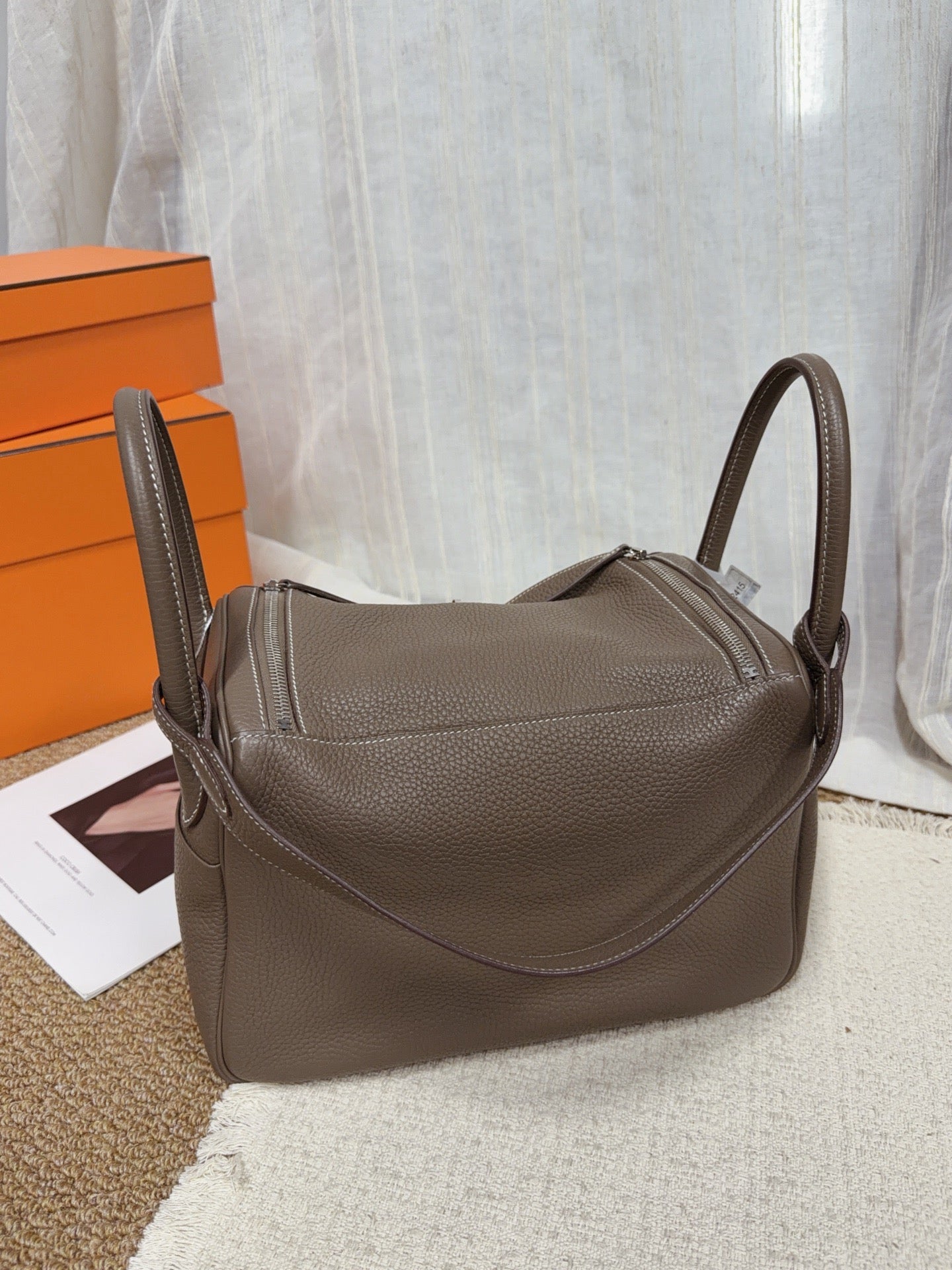 Hermès - Lindy 30 - Leather - Grey - (medium)