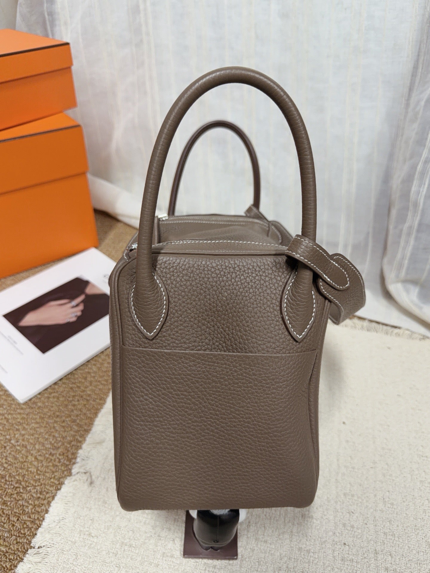 Hermès - Lindy 30 - Leather - Grey - (medium)