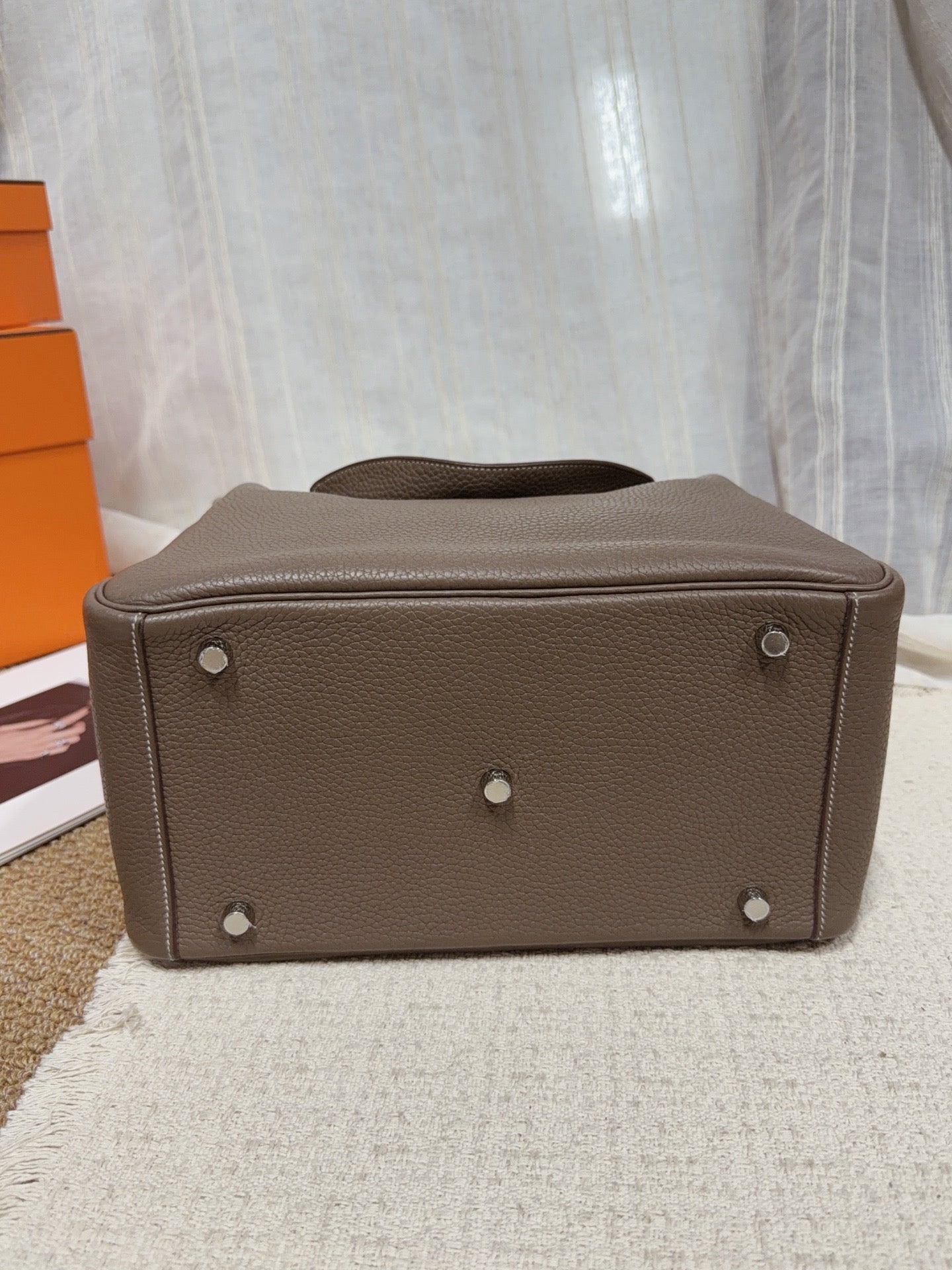 Hermès - Lindy 30 - Leather - Grey - (medium)
