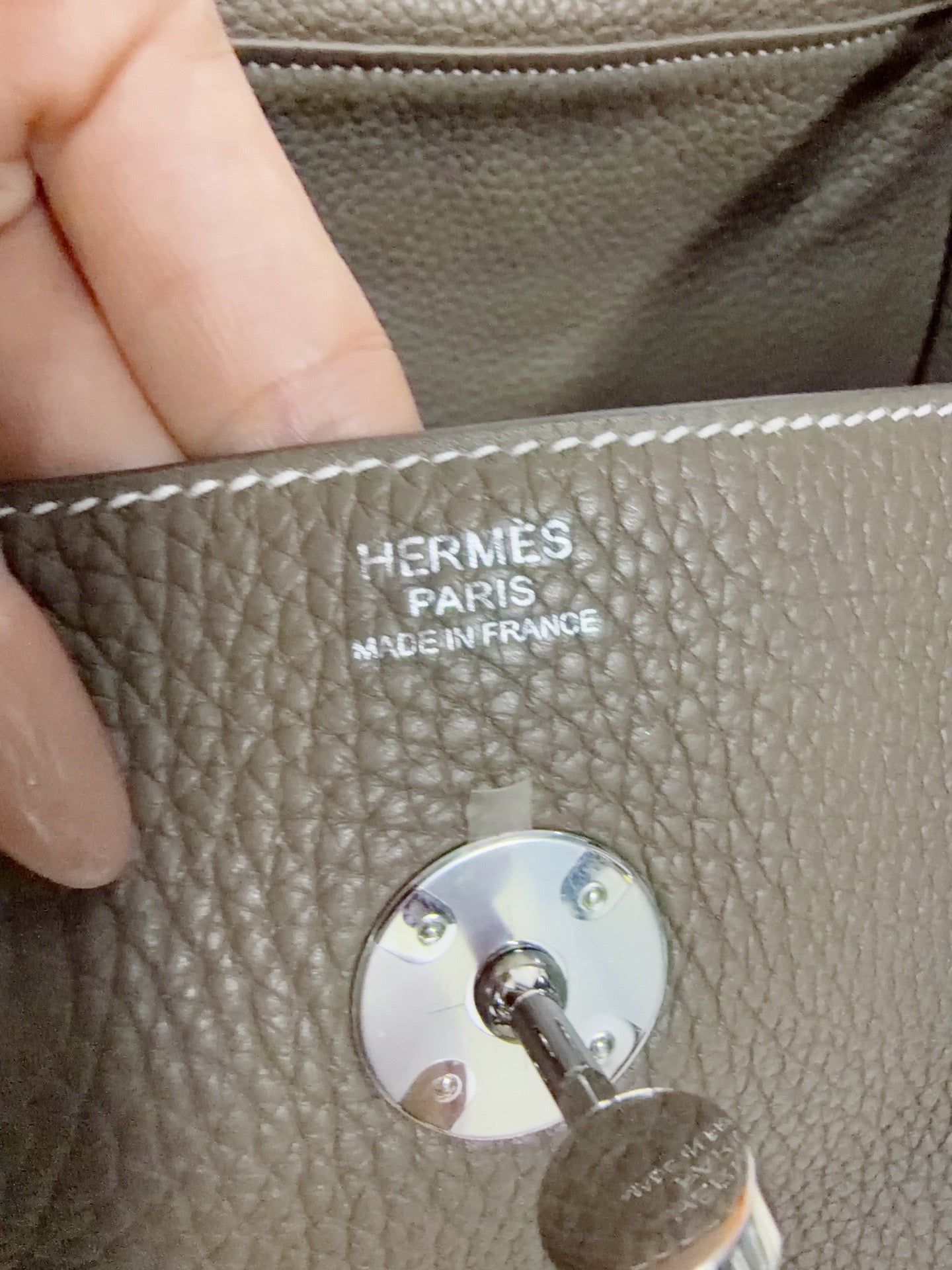 Hermès - Lindy 30 - Leather - Grey - (medium)