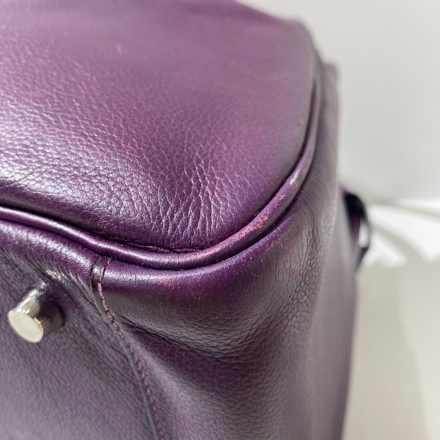 Hermès - Lindy 34 - Taurillon Clemence leather - Purple with Silver-Tone Hardware - (medium)
