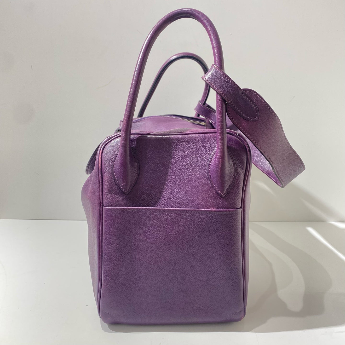 Hermès - Lindy 34 - Taurillon Clemence leather - Purple with Silver-Tone Hardware - (medium)