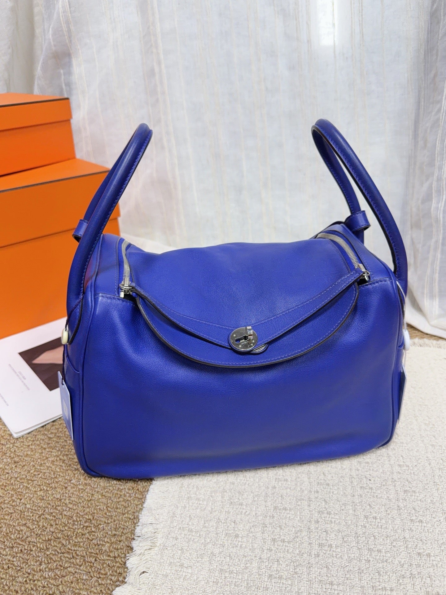 Hermès - Lindy - Leather - Blue - (medium)