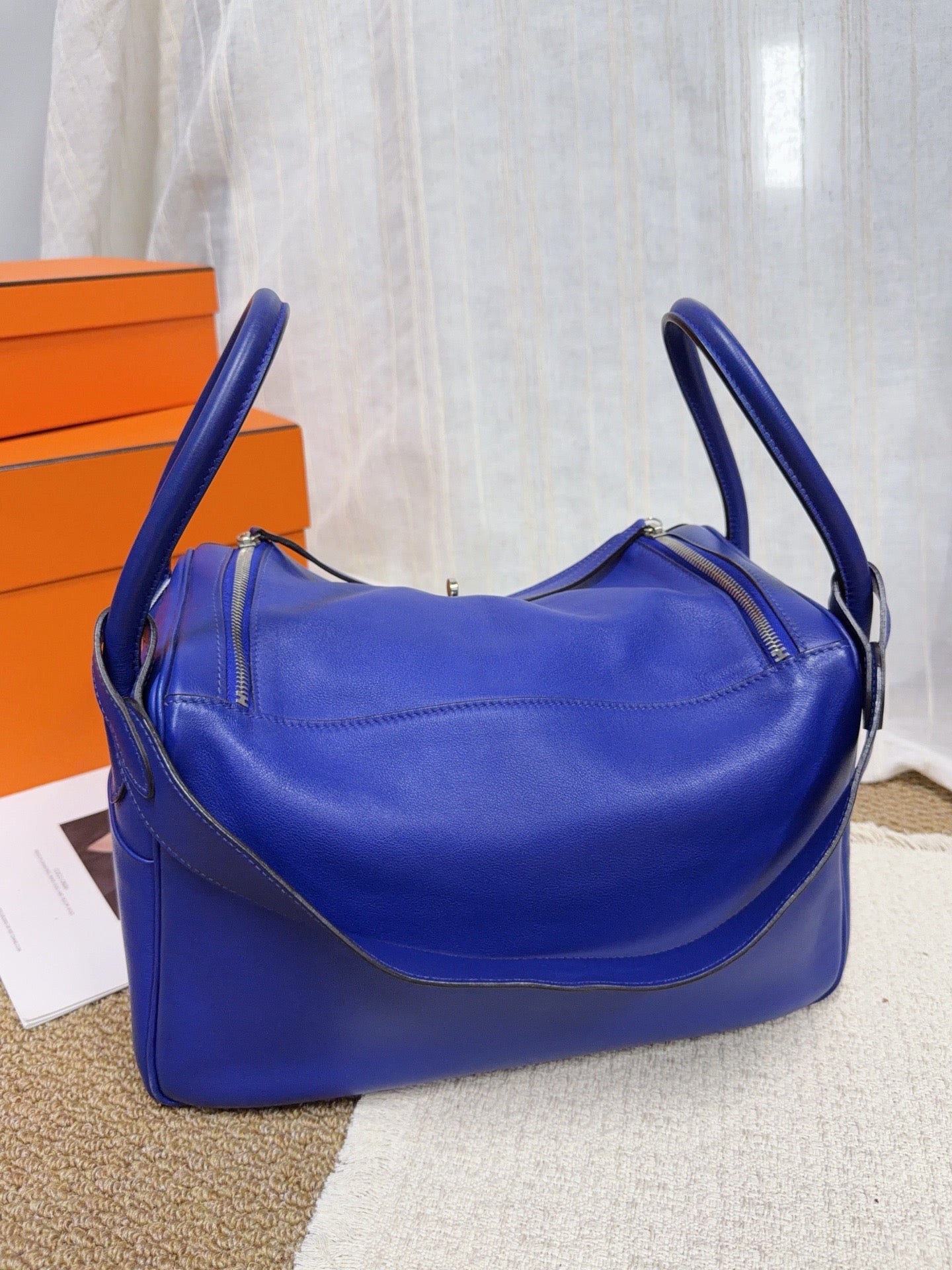 Hermès - Lindy - Leather - Blue - (medium)