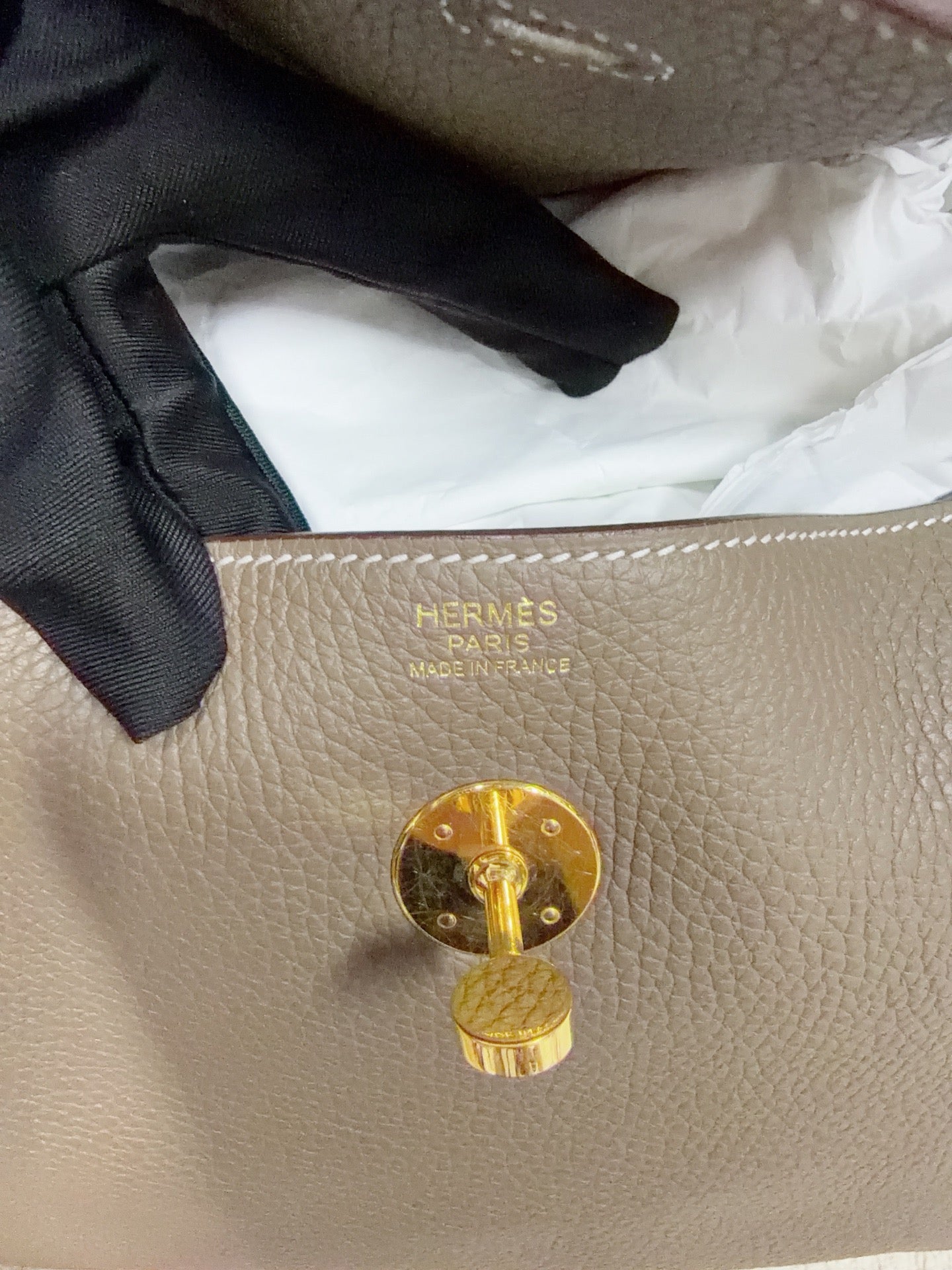 Hermès - Lindy - Leather - Grey - (medium)