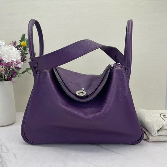 Hermès - Lindy30 - Taurillon Clemence leather - Purple - (medium)