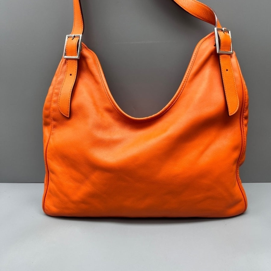 Hermès - Massai - Leather - Orange - (large)