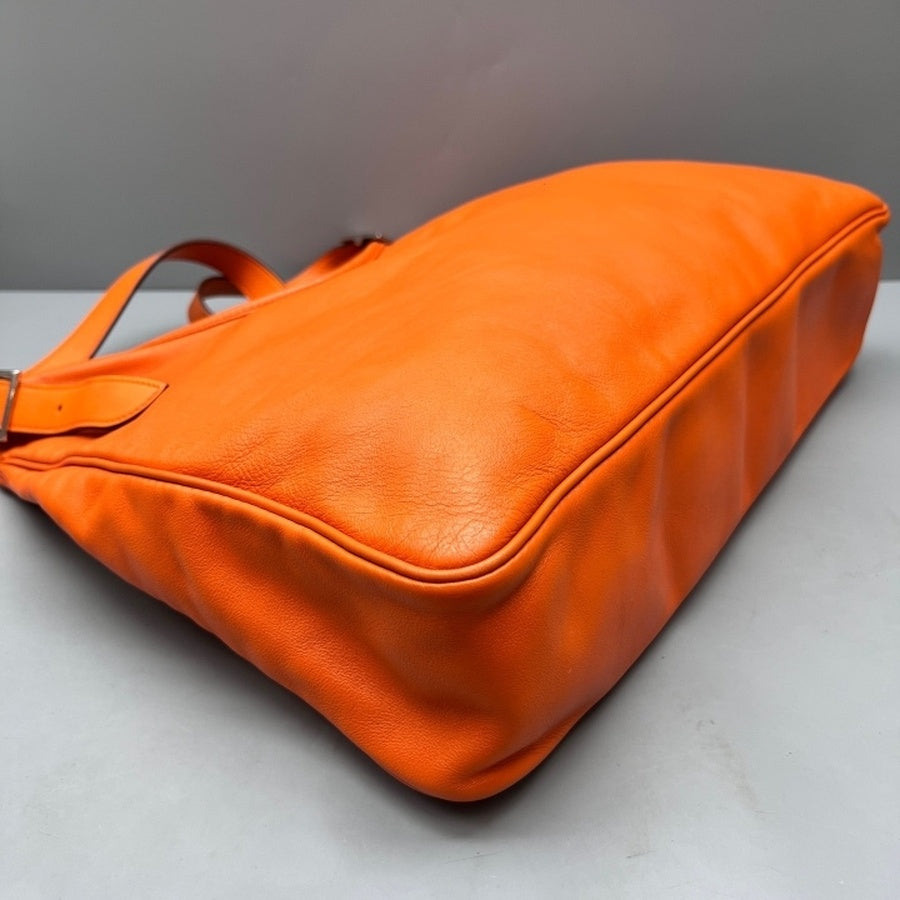 Hermès - Massai - Leather - Orange - (large)