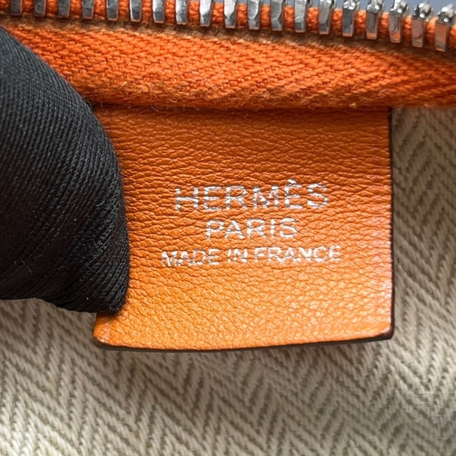 Hermès - Massai - Leather - Orange - (large)